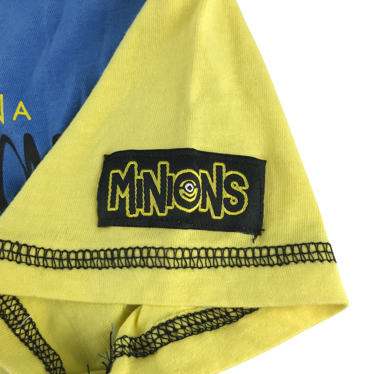 Minions t-shirt 5-6 years blue graphic print cotton