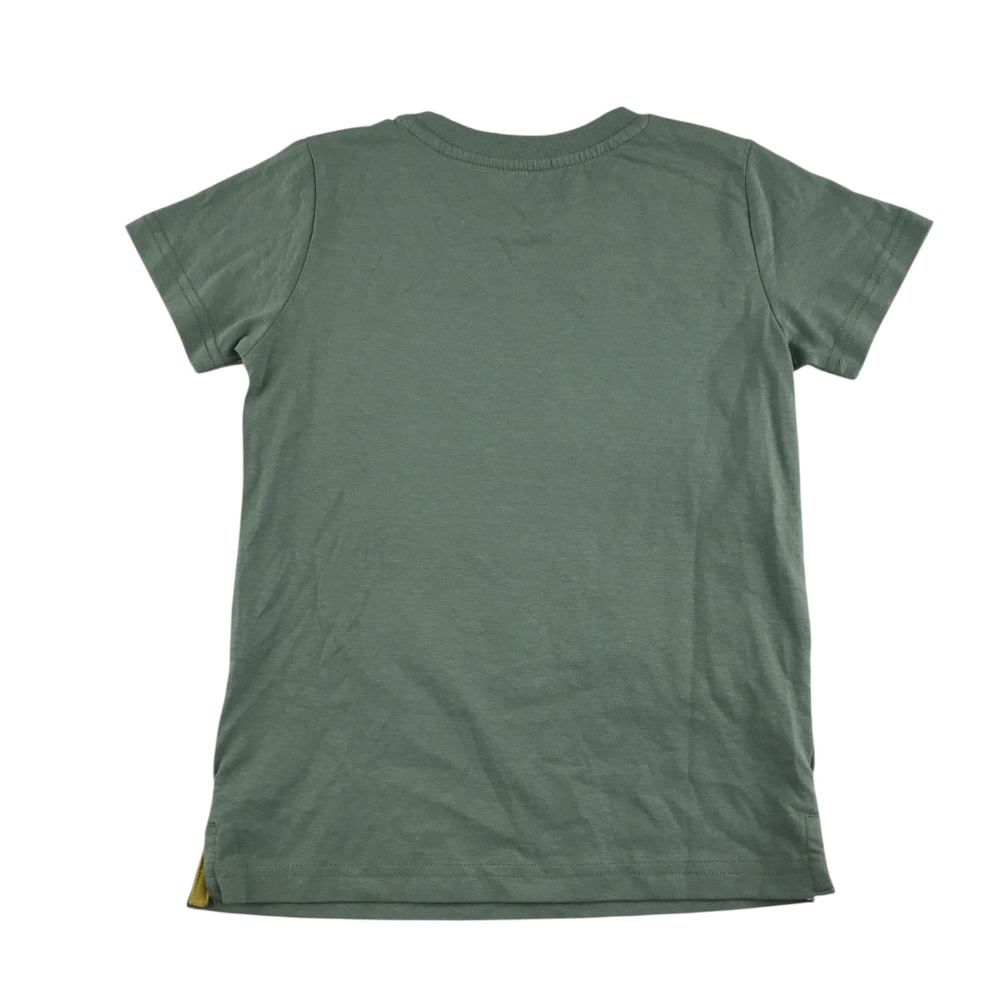 Mothercare t-shirt 5-6 years khaki short sleeve with dionsaur graphic cotton