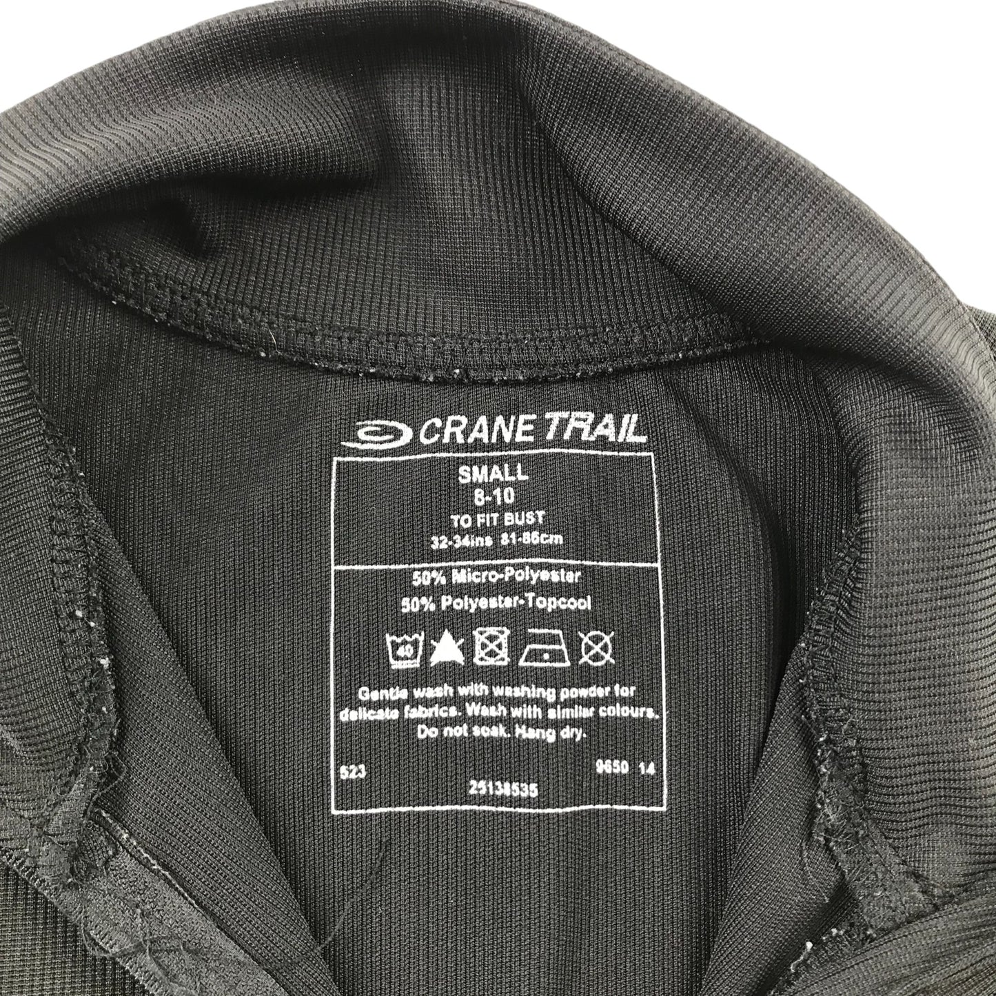 Crane Trail Thermal Top Women's Small Black with Pink Detailing