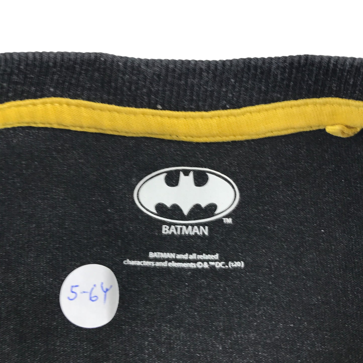 Next Batman t-shirt 5-6 years black long sleeve graphic