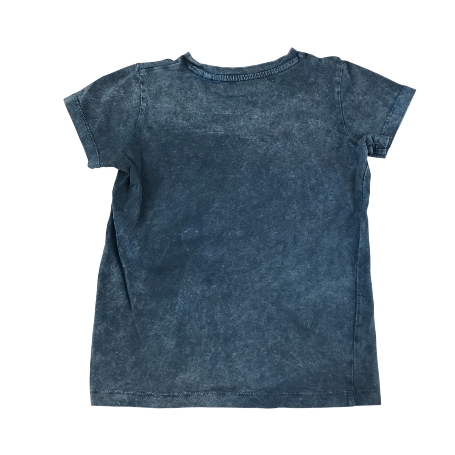 Next t-shirt 5-6 years navy short sleeve with wilderness graphic cotton
