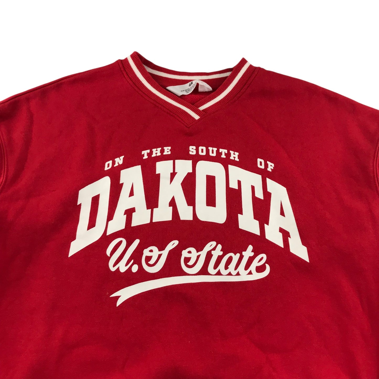 H&M sweater 10-12 years red varsity style