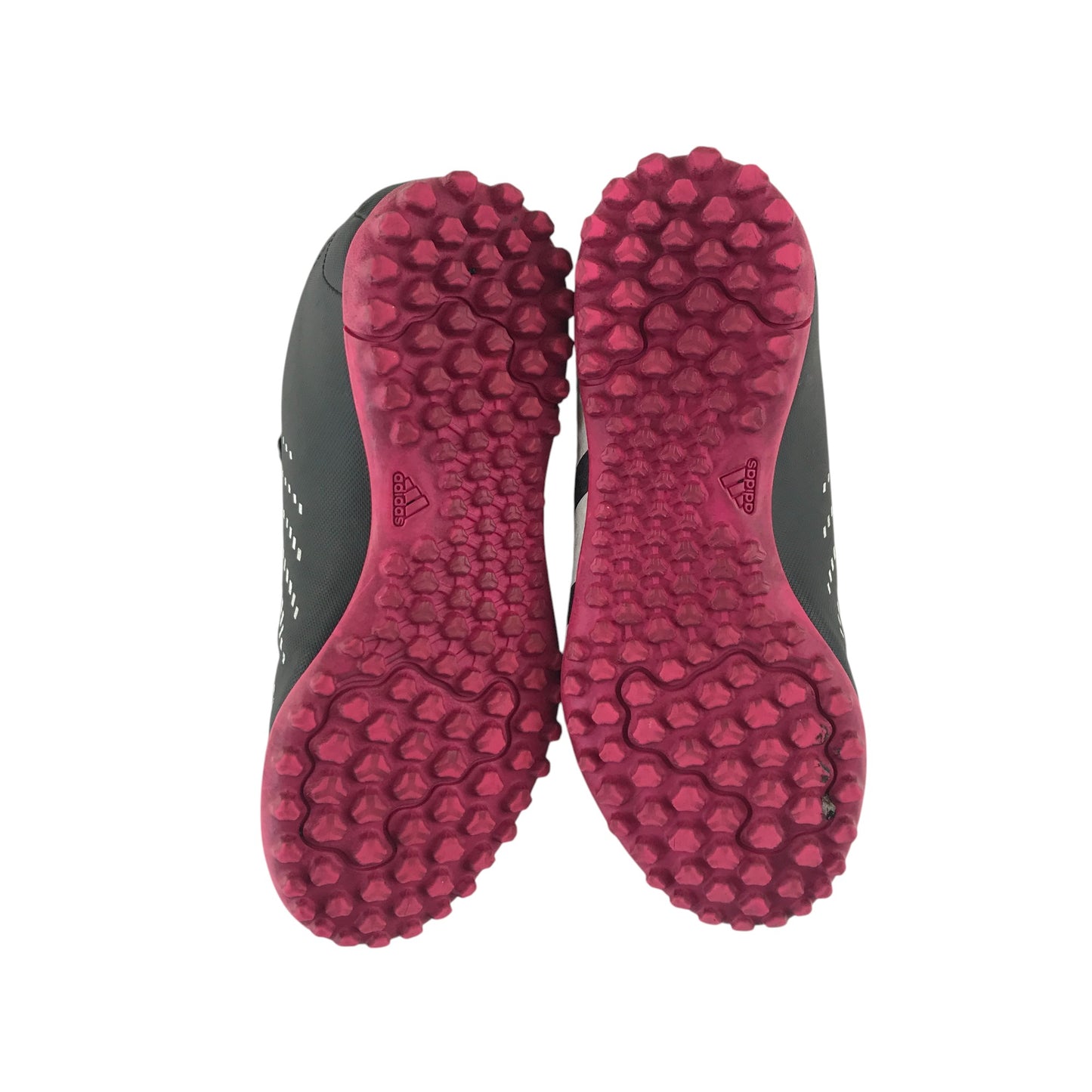 Adidas Predator football boots shoe size UK 13.5k black white and pink colourway