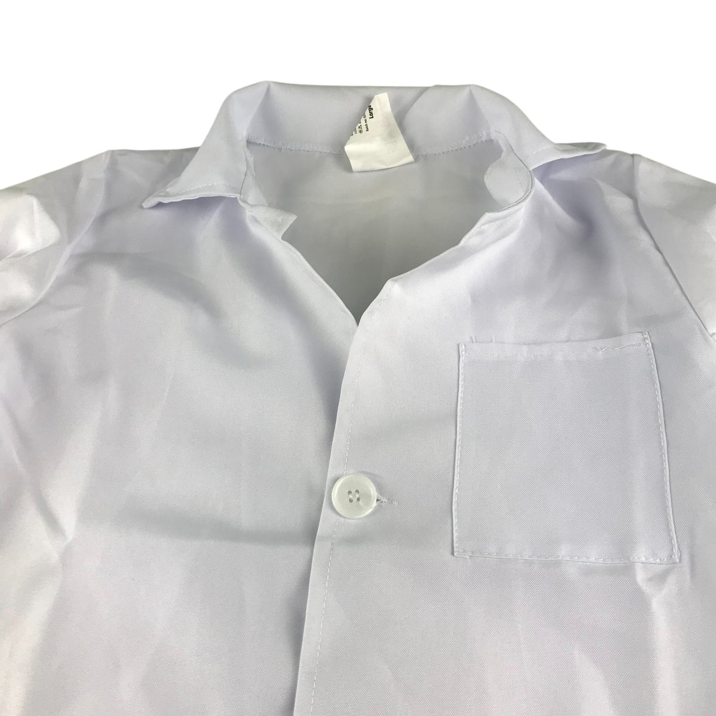 I Love Fancy dress costume kids size L 9-11 years white long doctor's coat