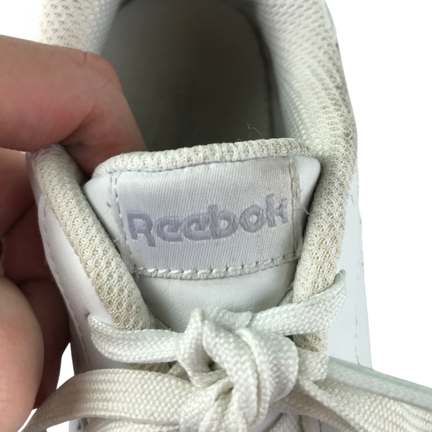 Reebok trainers shoe size UK 5.5 white sneakers with laces