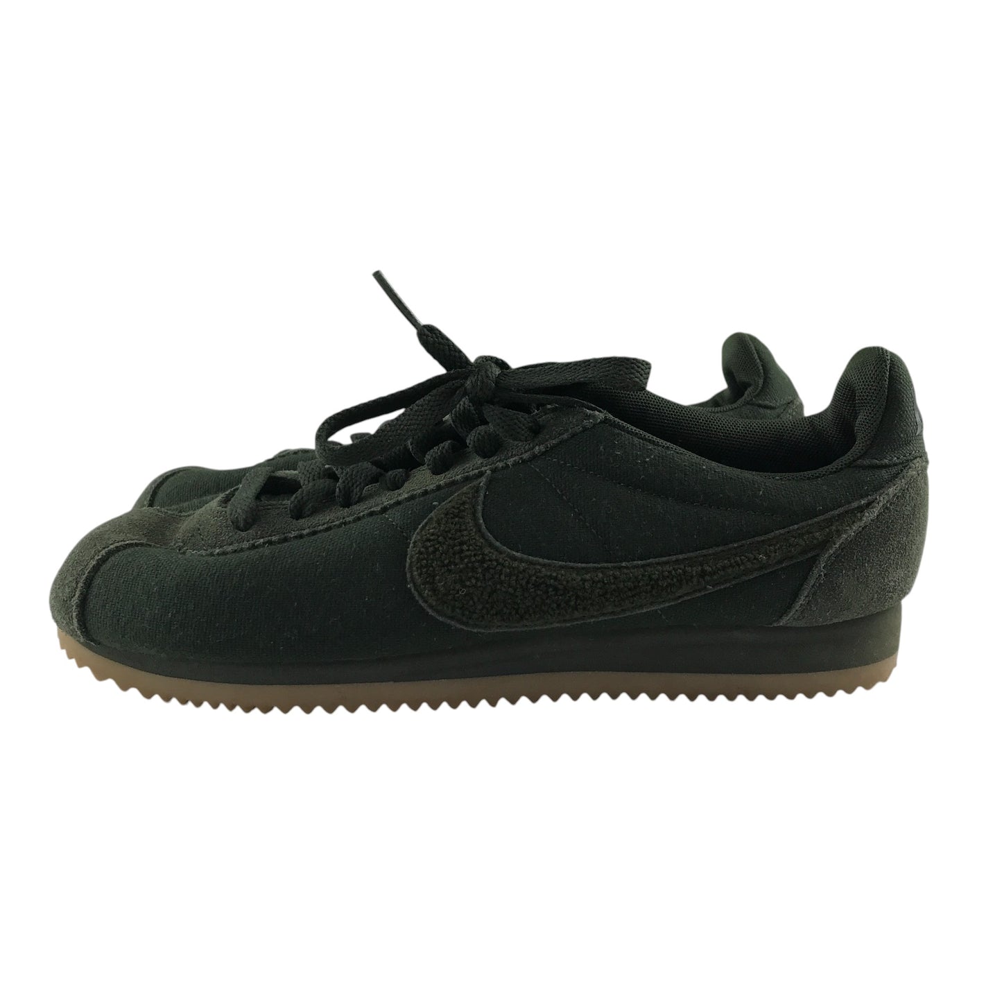 Nike trainers shoe size UK 6 dark green sneakers with laces
