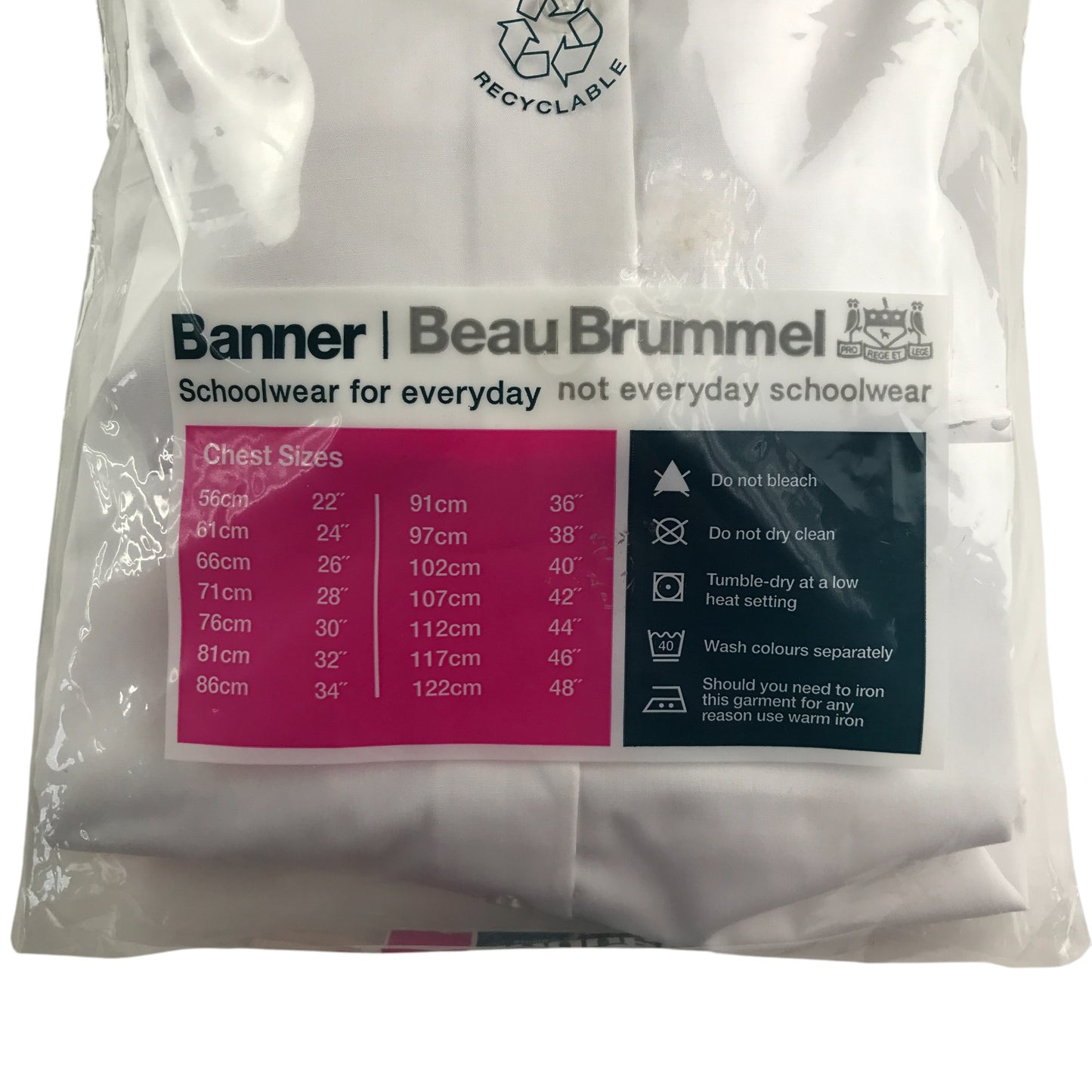 Banner Girls' White Long Sleeve School Shirt Blouse