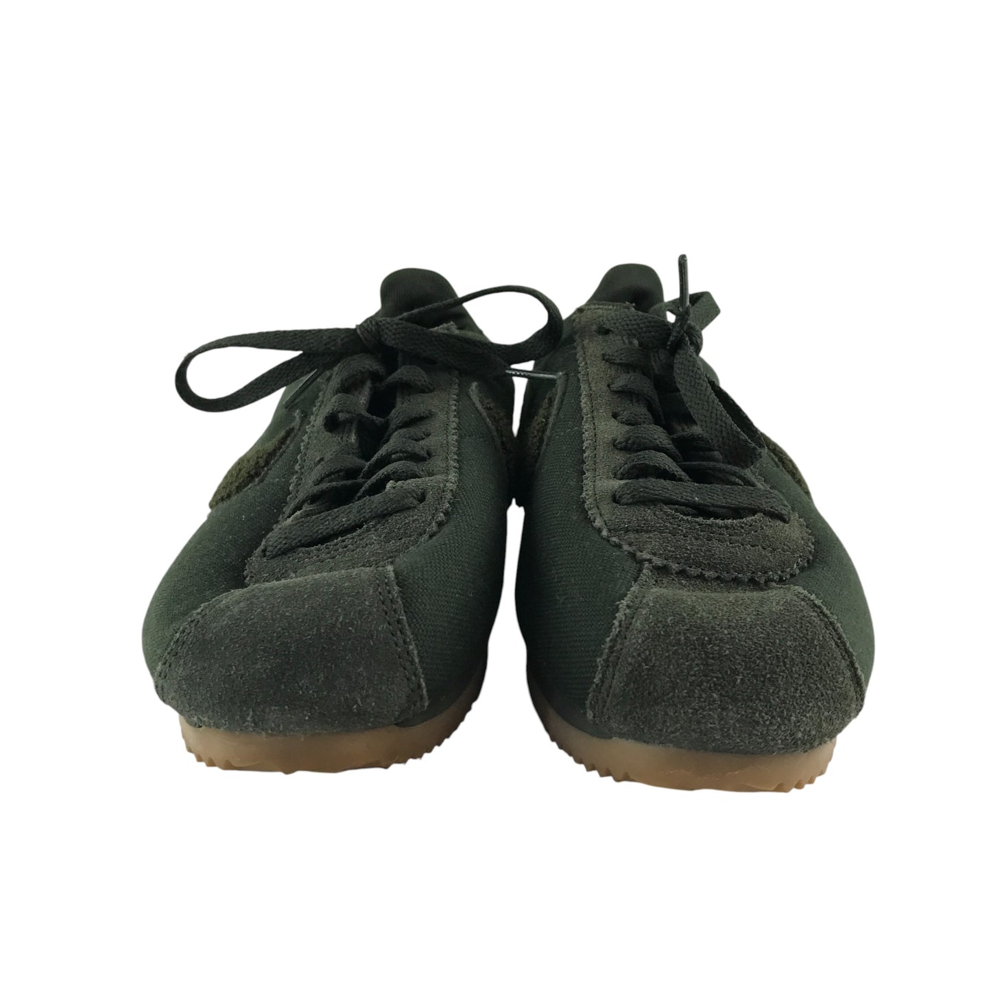 Nike trainers shoe size UK 6 dark green sneakers with laces