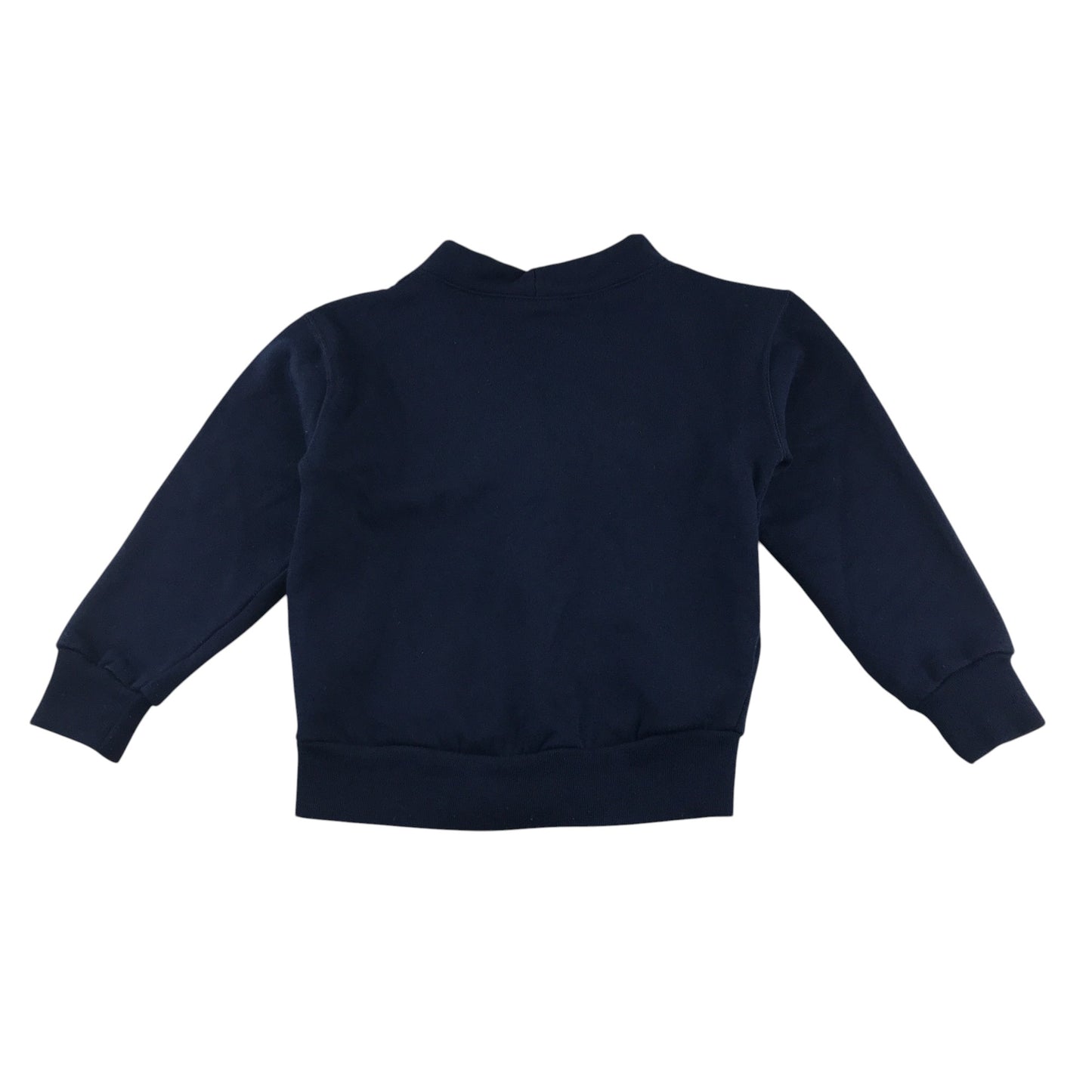 *Hallside Primary Navy Blue Cardigan Jersey Material