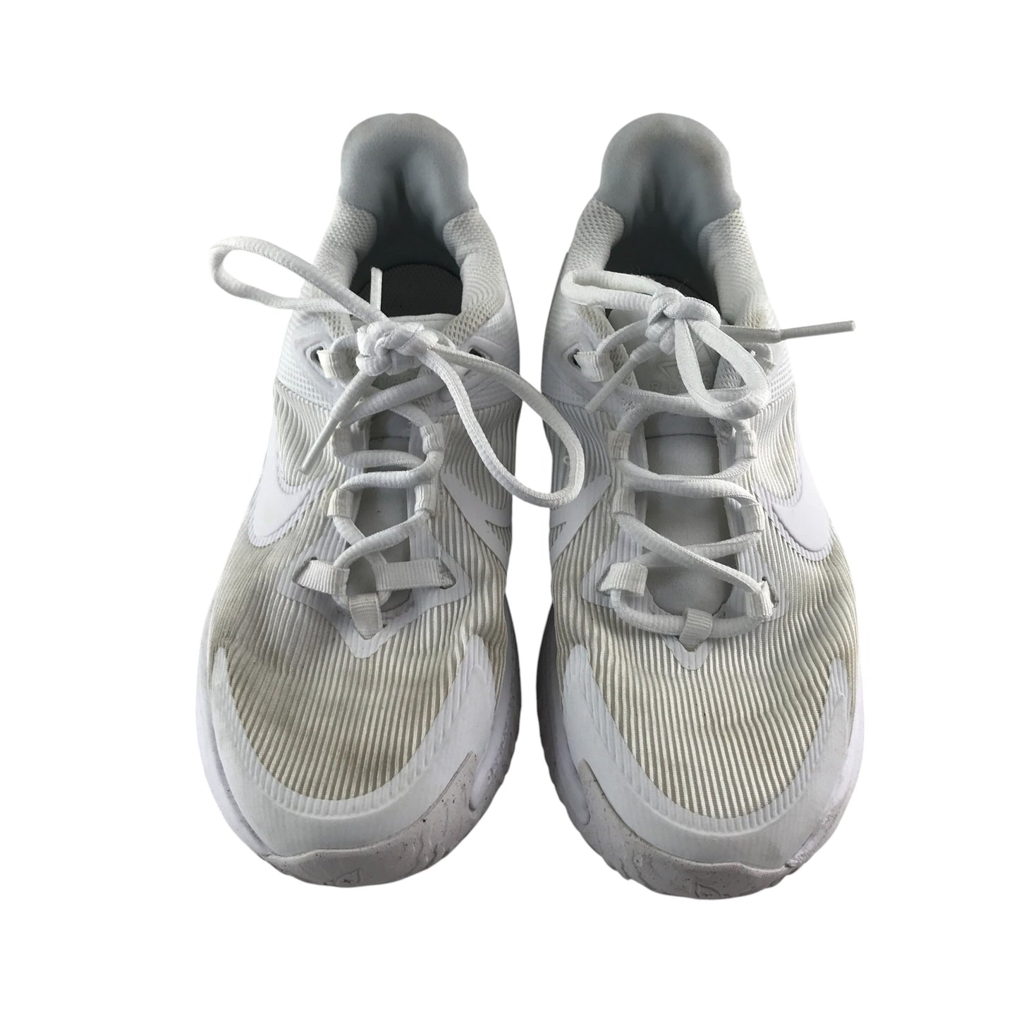Nike trainers shoe size UK 4.5 white star runner 04 with laces