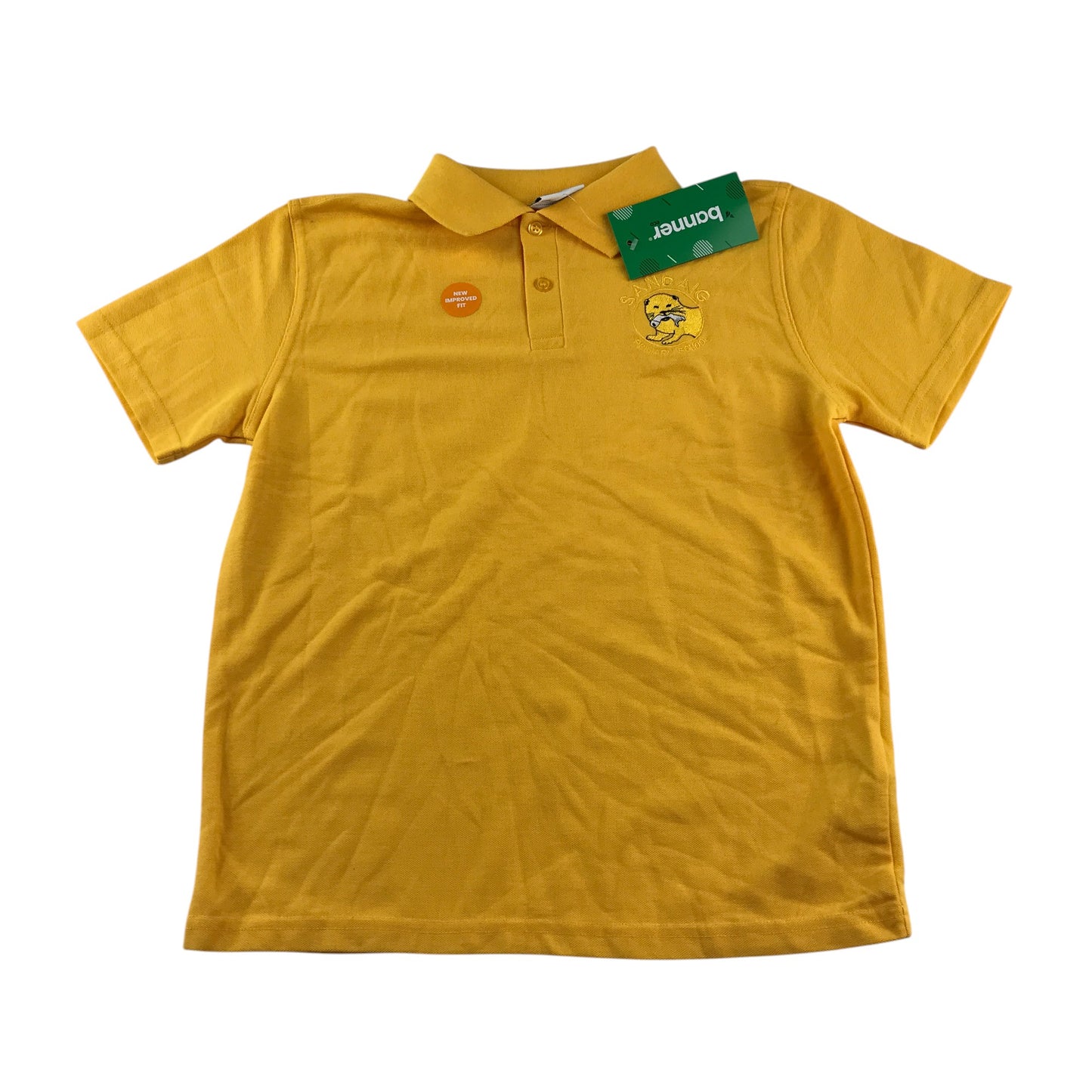 Sandaig Primary yellow polo shirt short sleeve