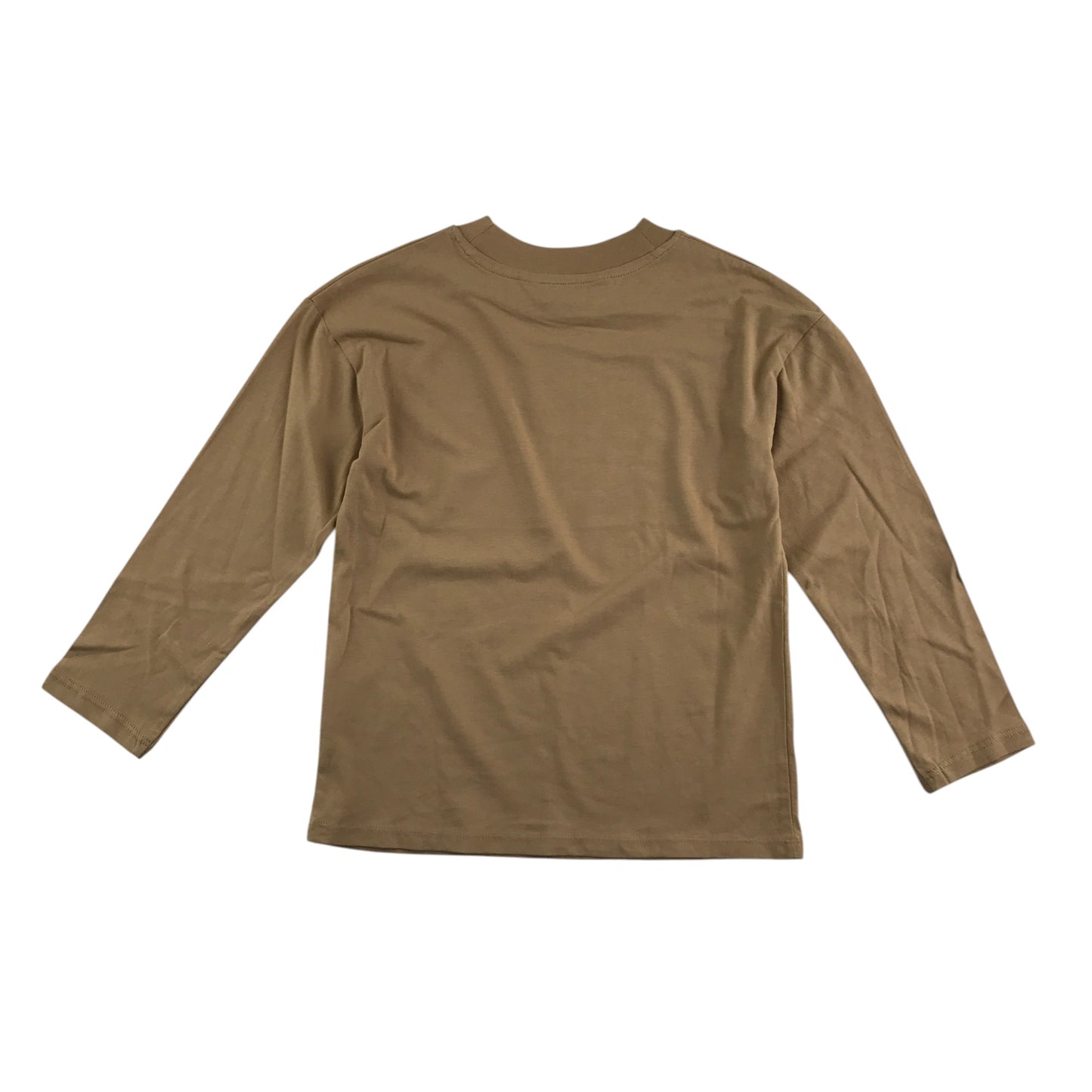 H&M t-shirt 5-6 years beige Saturn planet print cotton long sleeve