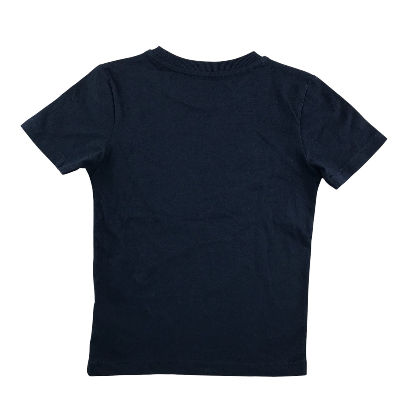 Nutmeg t-shirt 5-6 years navy crew neck cotton