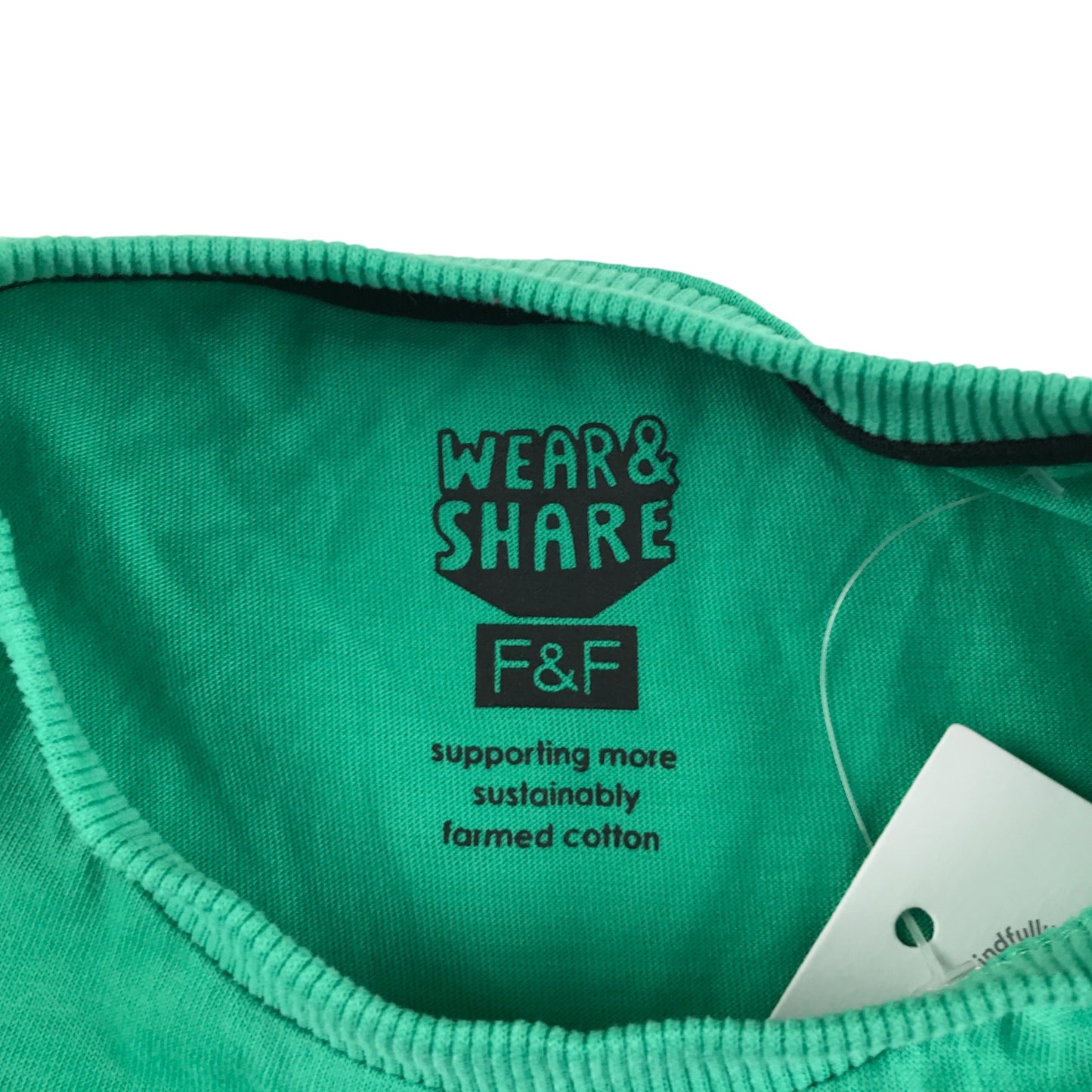F&F t-shirt 5-6 years green long sleeve truck print cotton