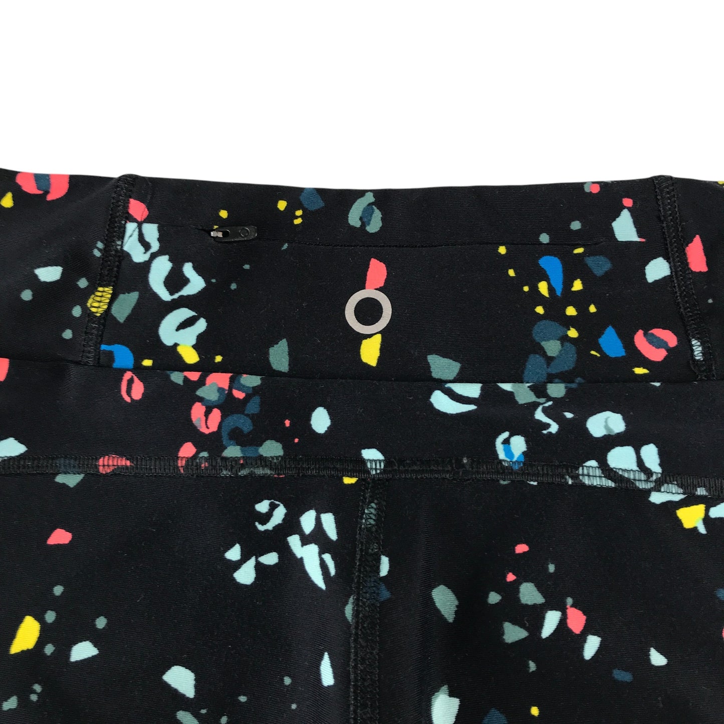 M&S sport leggings 6-7 years black with multicolour design