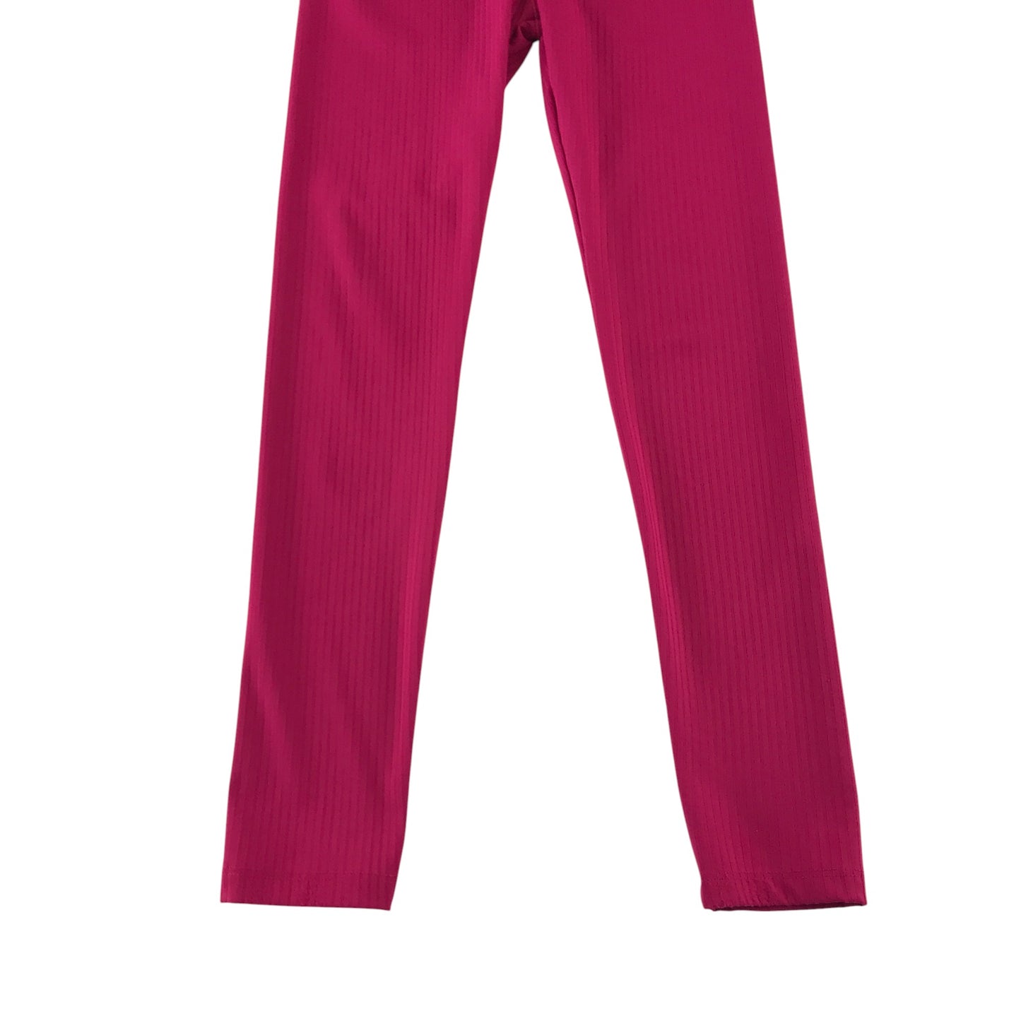 Bekkin sport leggings 7-8 years pink plain with logos on waistband