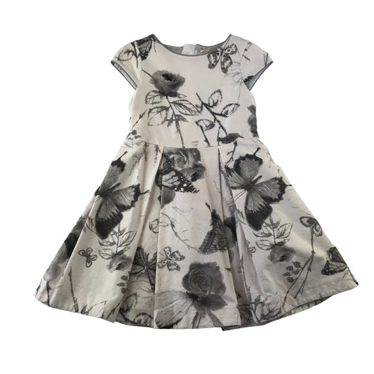 Next dress 6 years black and white floral butterfly print