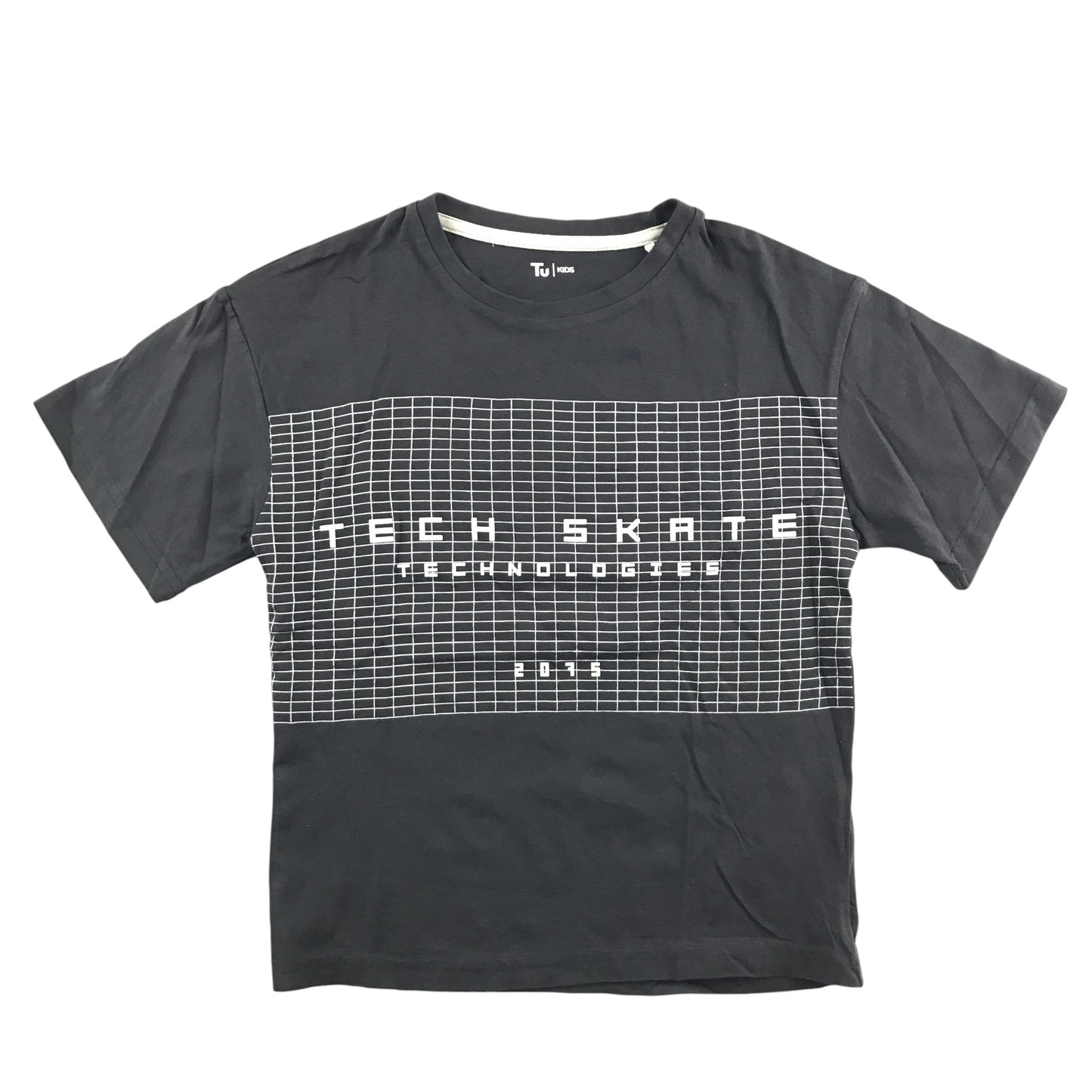 Tu t-shirt 7-8 years black skate graphic print cotton