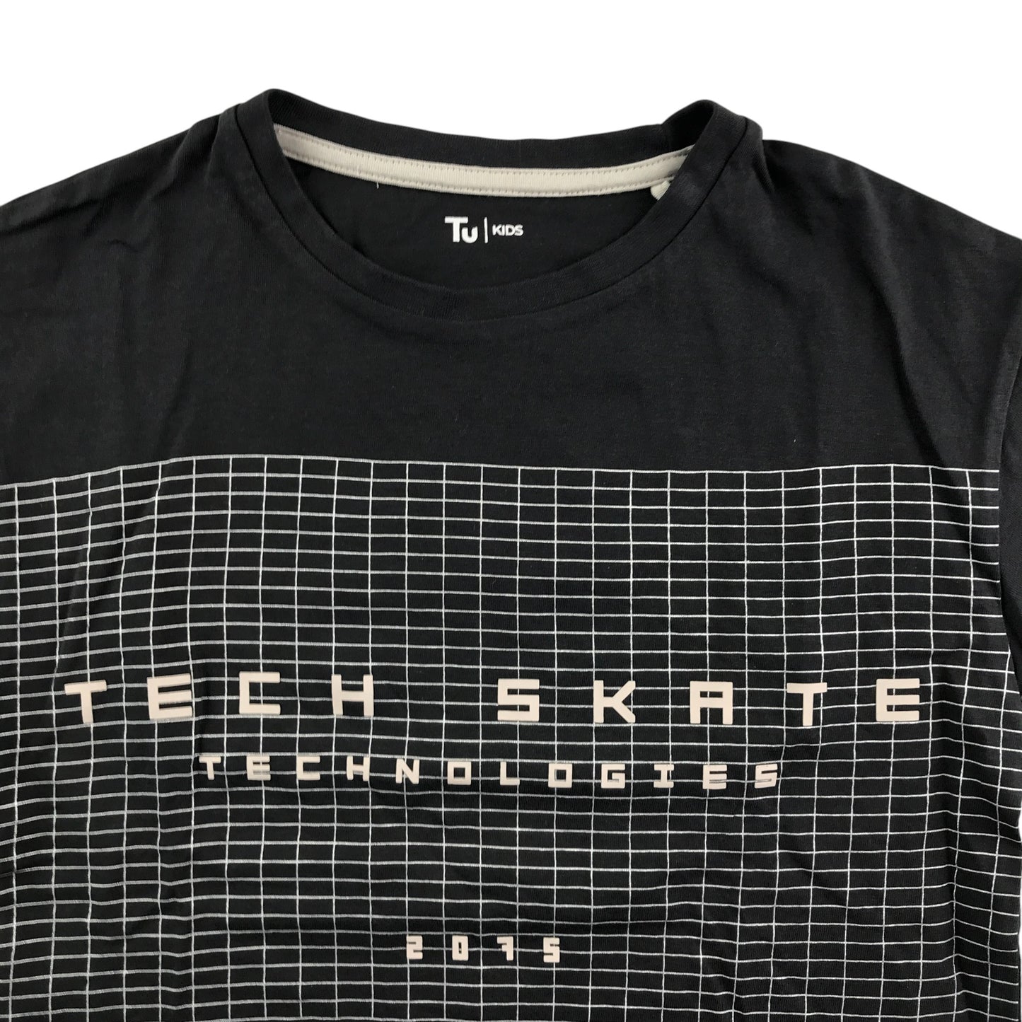 Tu t-shirt 7-8 years black skate graphic print cotton