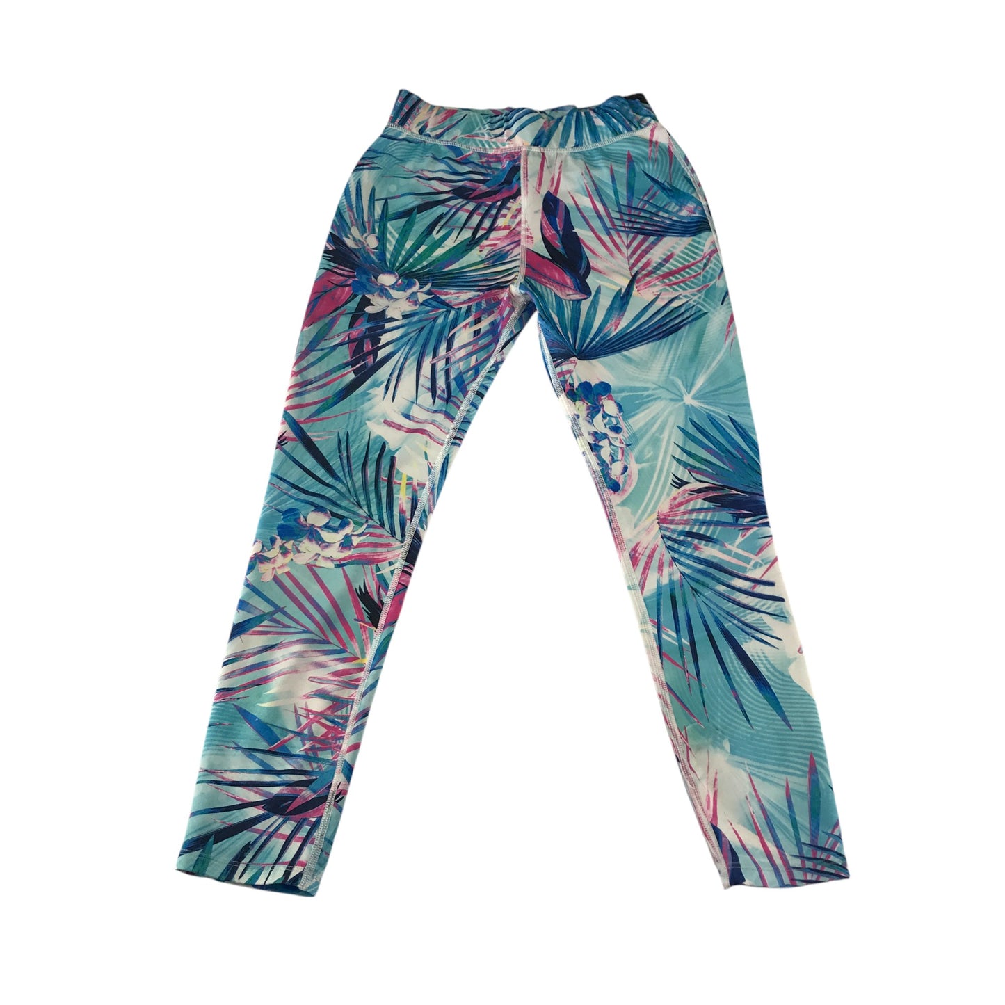 Next sport leggings 10-11 years blue floral graphic design
