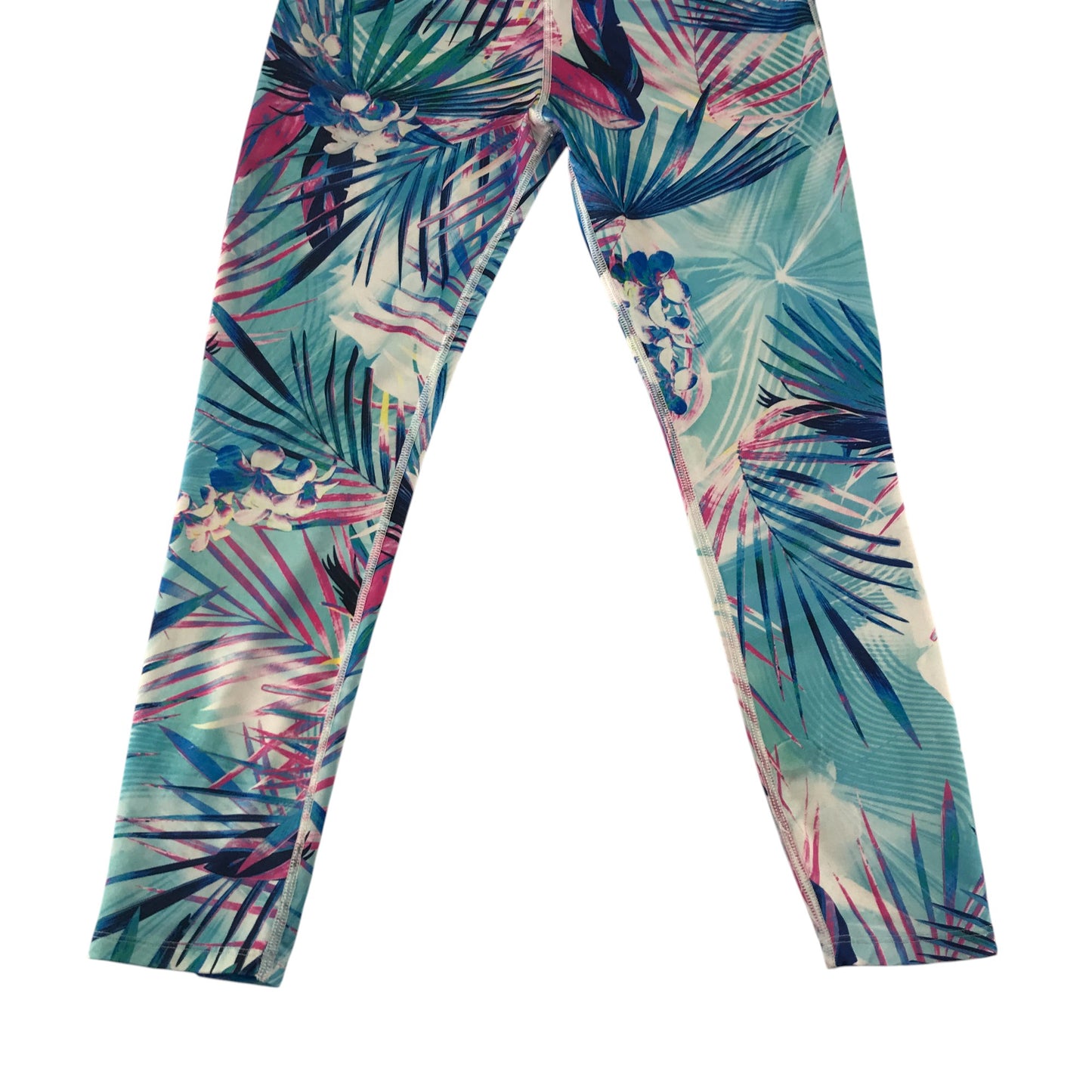 Next sport leggings 10-11 years blue floral graphic design