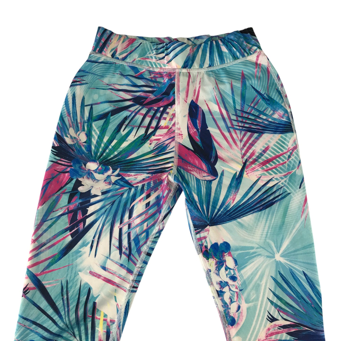 Next sport leggings 10-11 years blue floral graphic design