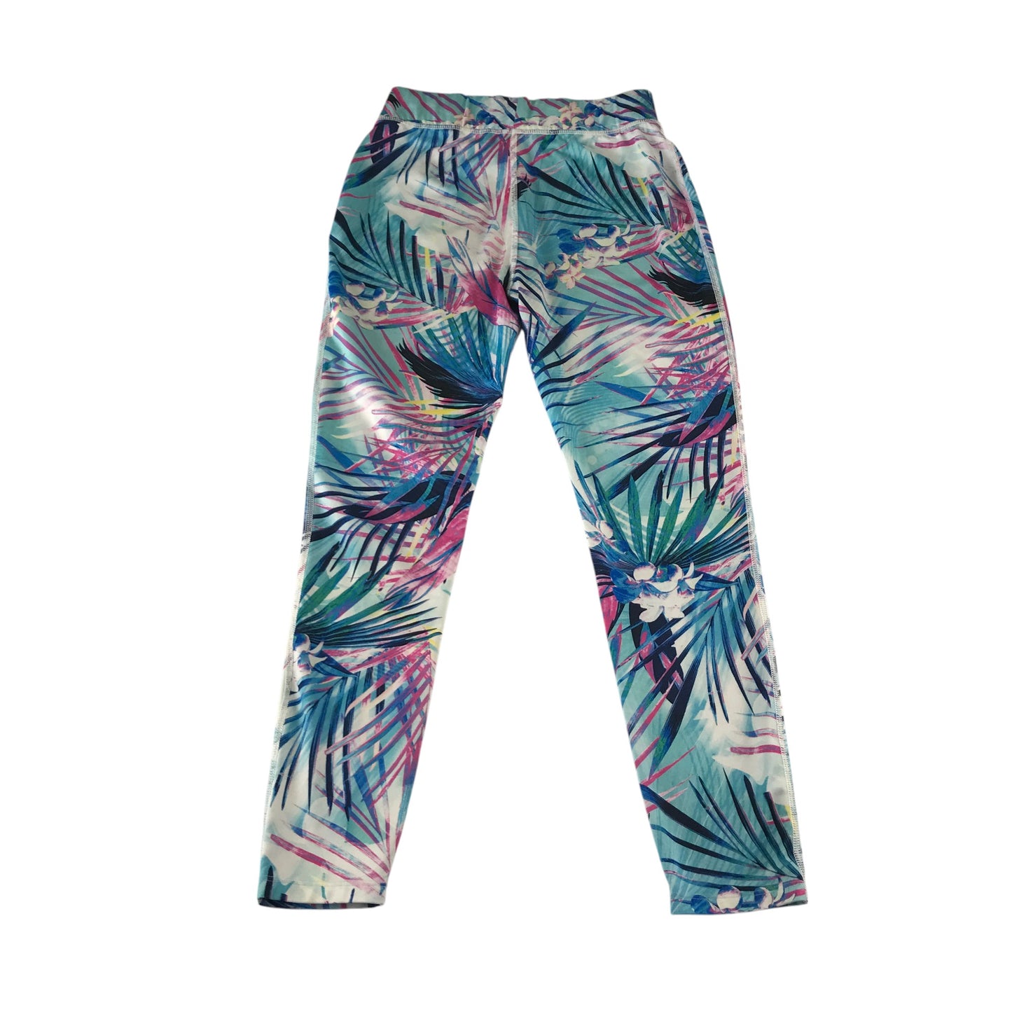 Next sport leggings 10-11 years blue floral graphic design