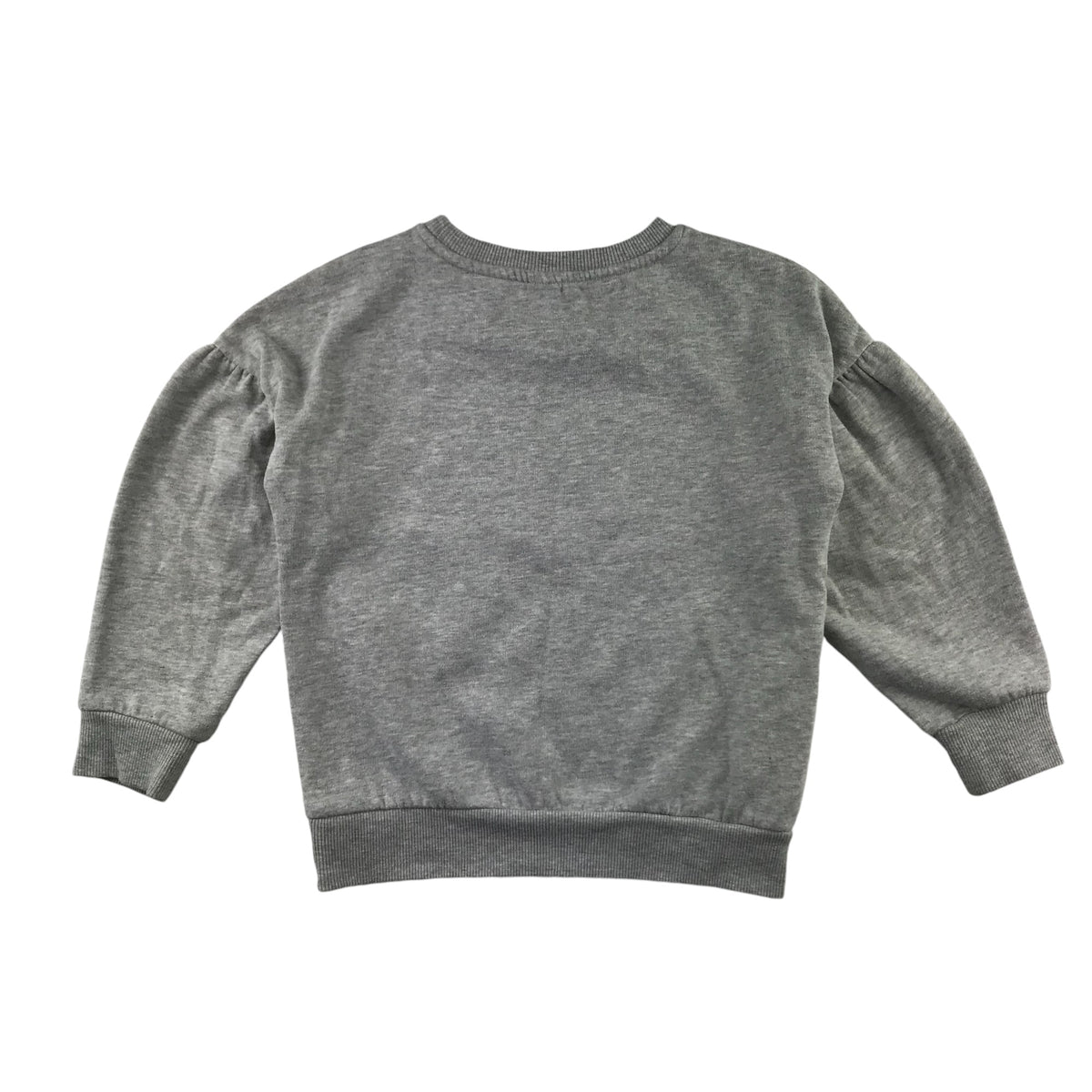 Tu 6-7 years grey puff sleeve sequin pug festive sweater
