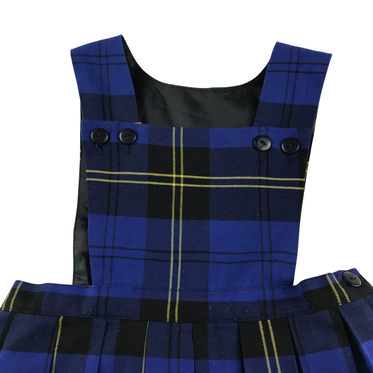 Blue Tartan School Pinafore