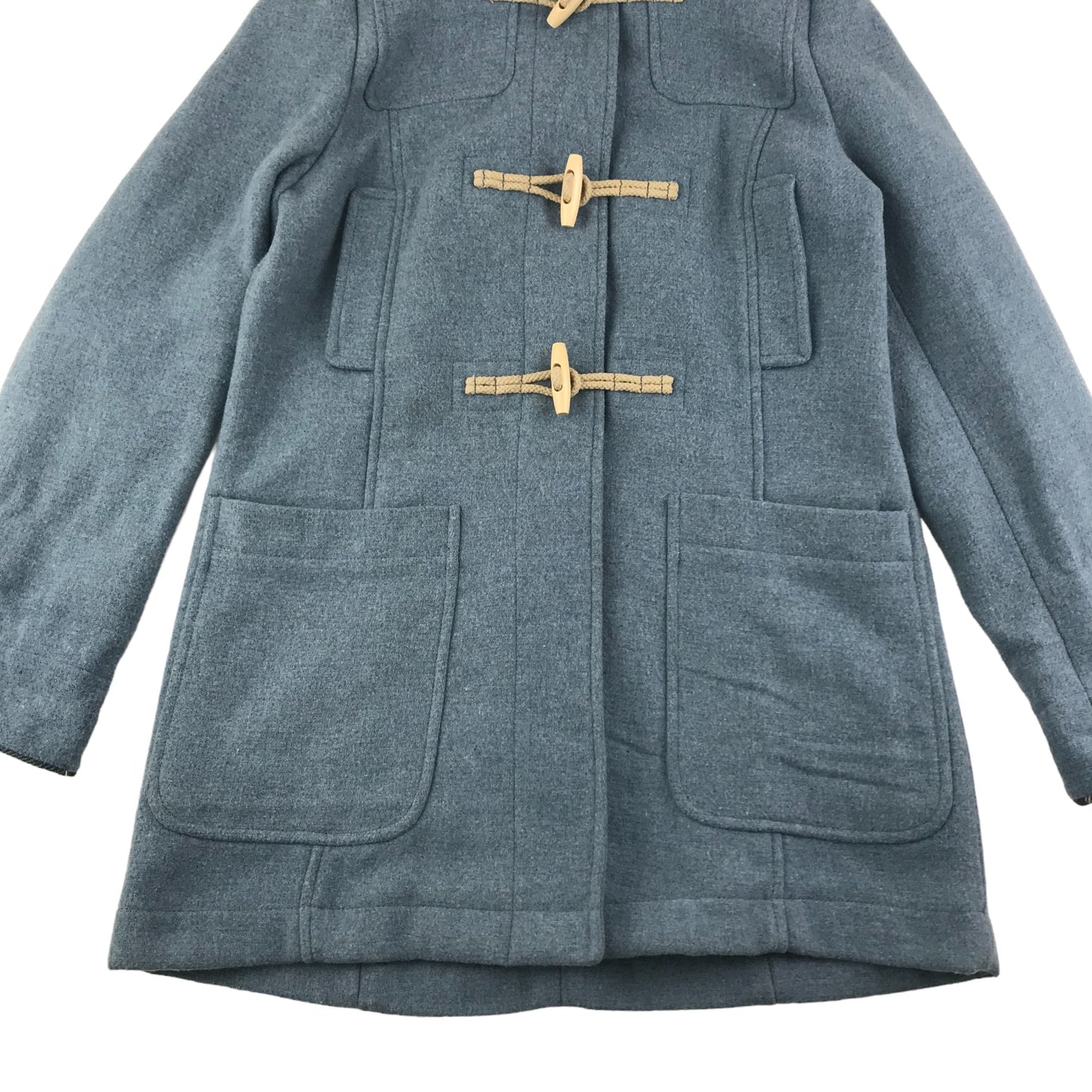 Primark Coat Size 10 Age 14+ Light Blue Hooded