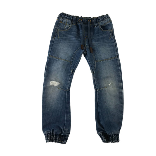 Mothercare jeans 6 years blue denim pull up jogger style