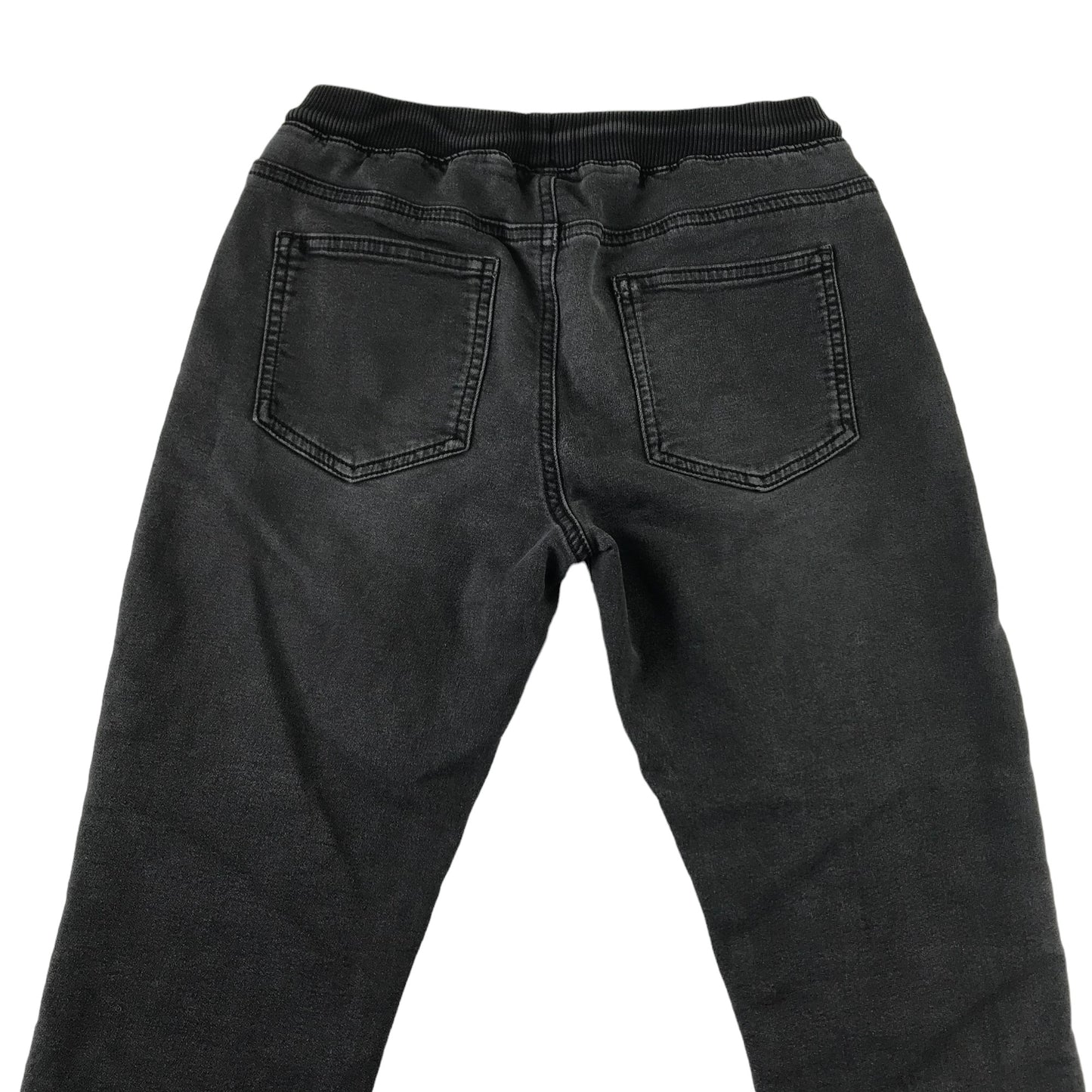 Next Trousers Age 9-10 Black Pull Up Elasticated Waist