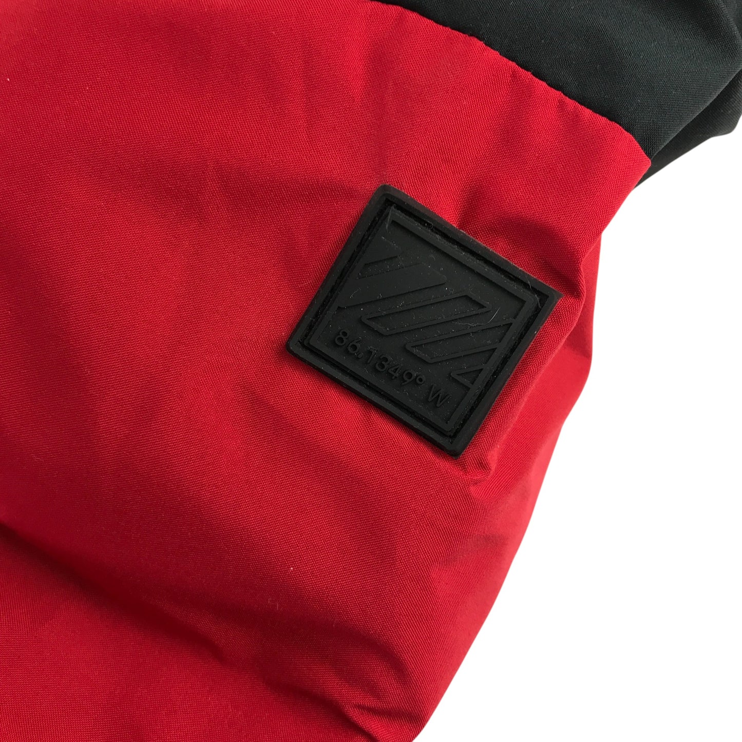 Next jacket 8-9 years red and black puffer with fleece lining