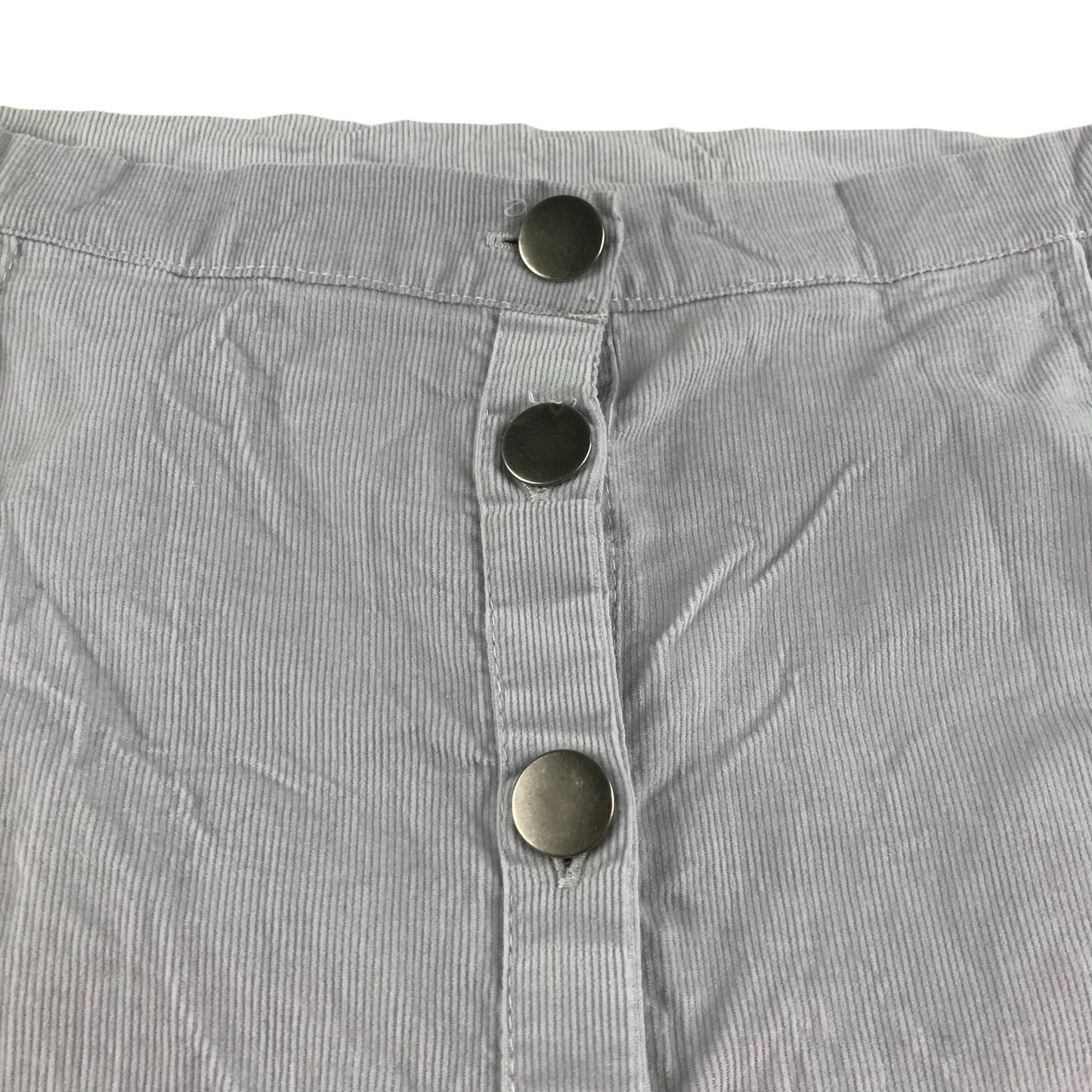 Bees skirt 11-12 years grey corduroy with buttons