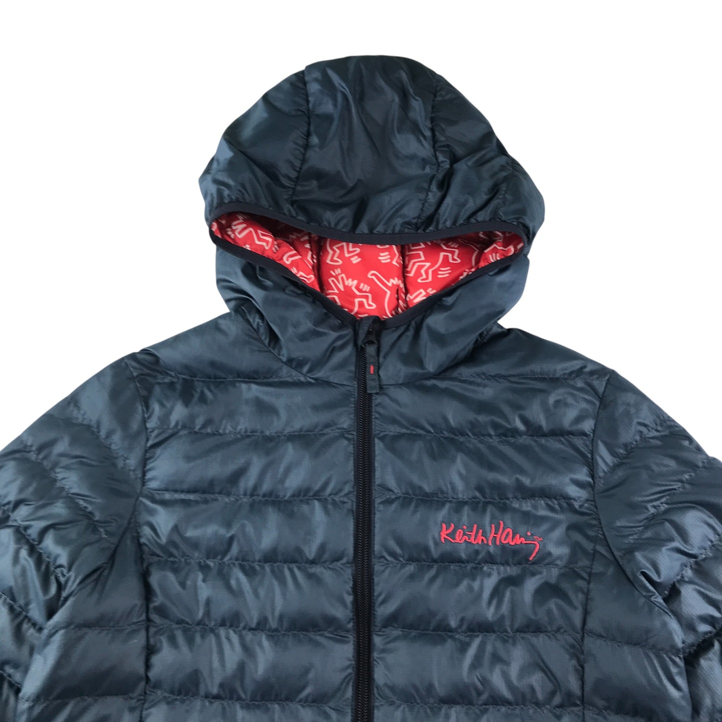 UNIQLO x Keith Haring jacket 10-11 years navy puffer
