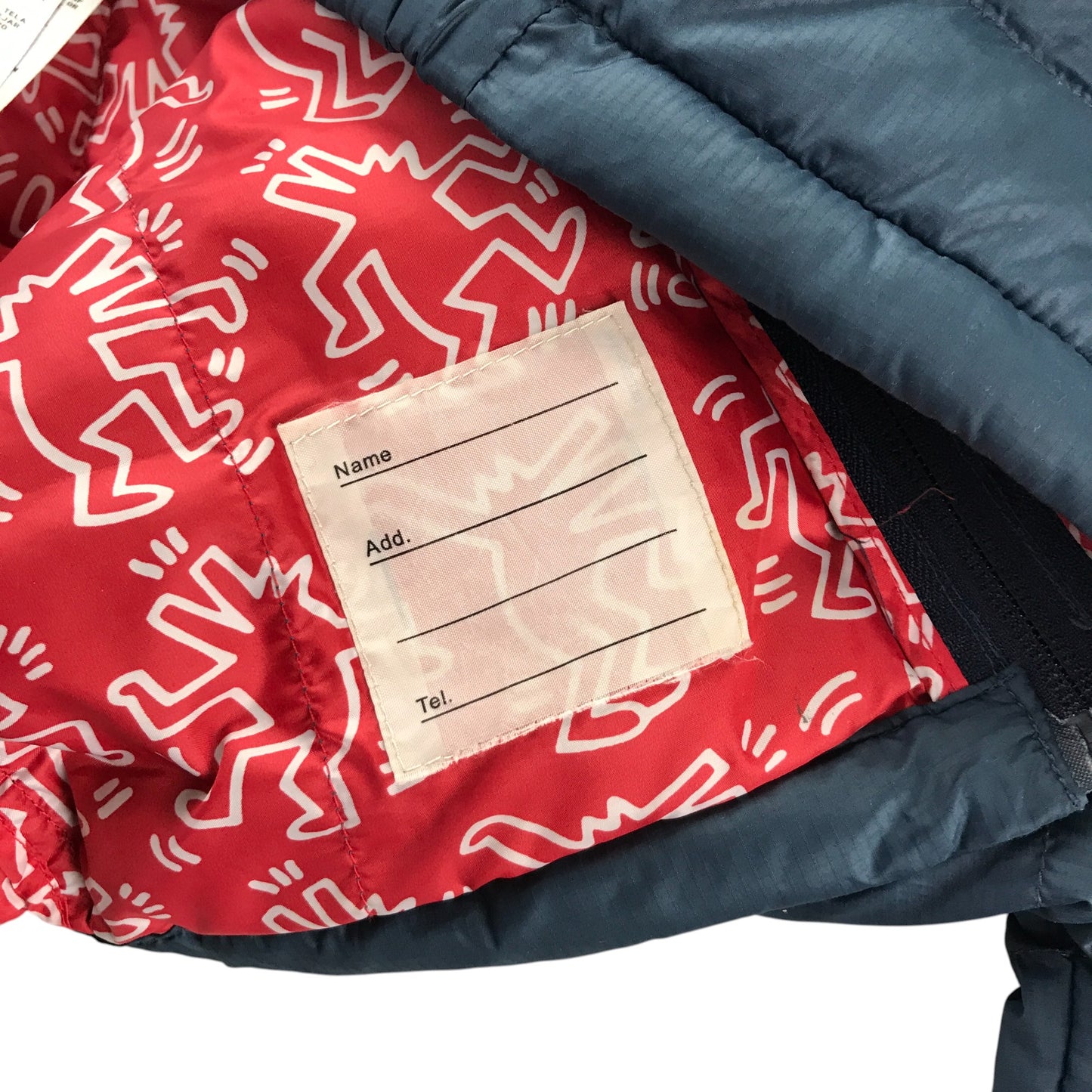 UNIQLO x Keith Haring jacket 10-11 years navy puffer