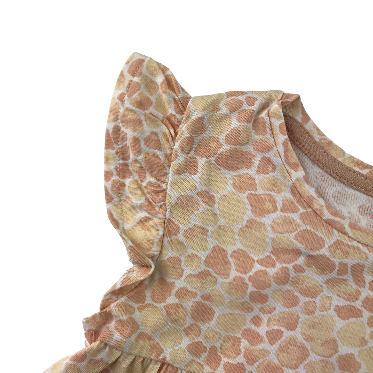 Tu Tops Bundle Age 5 Light Tan Brown and Beige Tones Butterfly Sleeve T-shirts Cotton