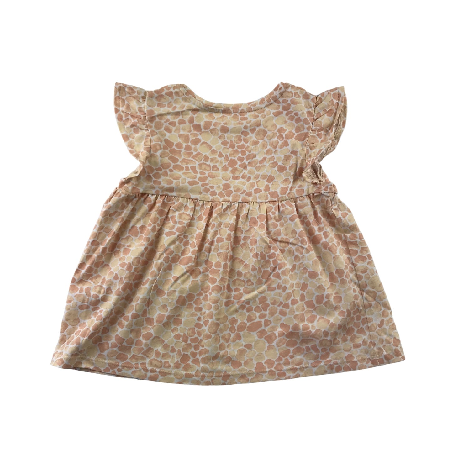 Tu Tops Bundle Age 5 Light Tan Brown and Beige Tones Butterfly Sleeve T-shirts Cotton