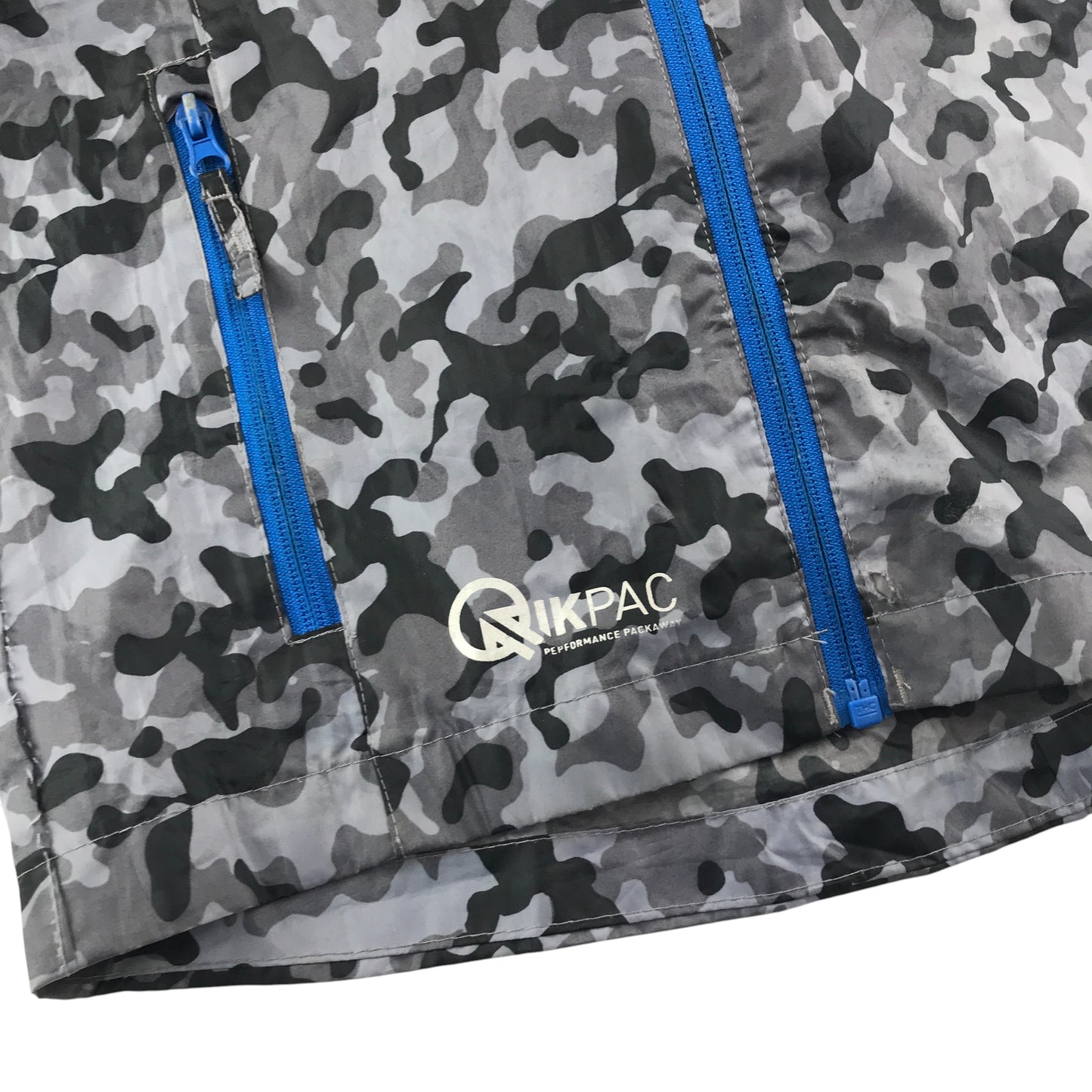 Trespass light jacket 9-10 years grey camo design light weight shower proof