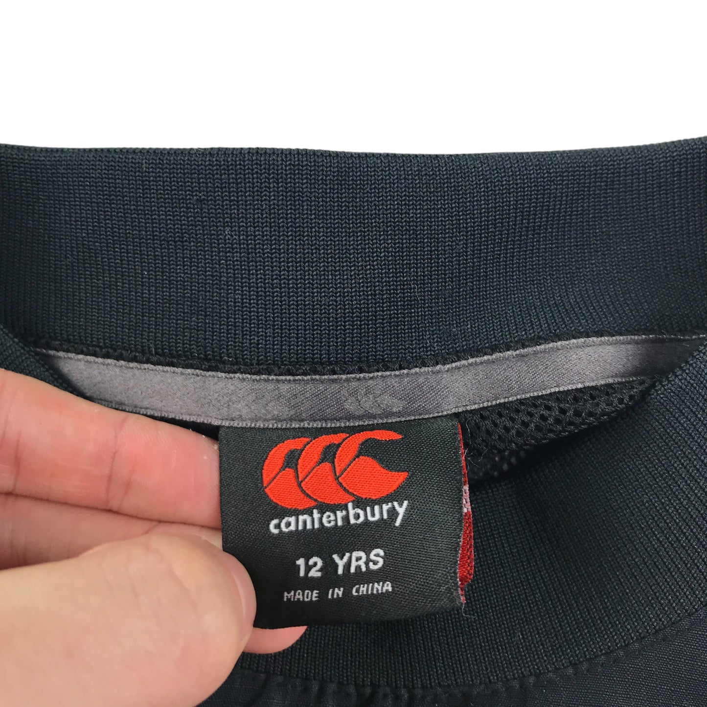 Canterbury light jacket 11-12 years black GHA RFC Rugby club light weight shower resistant
