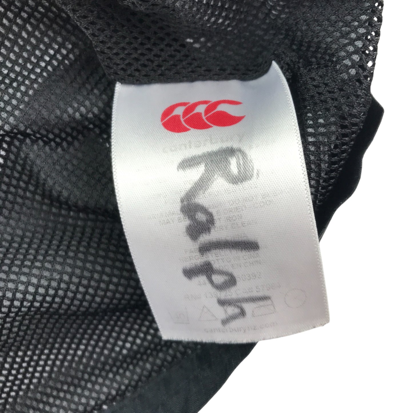 Canterbury light jacket 11-12 years black GHA RFC Rugby club light weight shower resistant