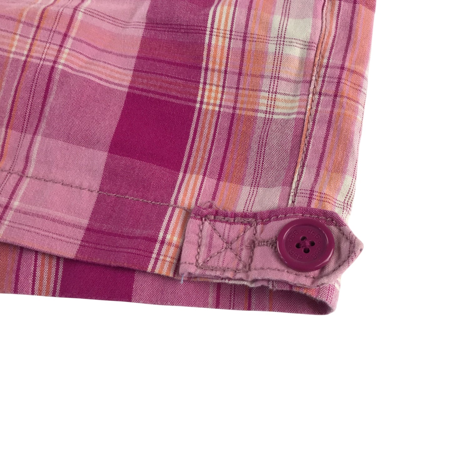 GAP shorts 11-12 years pink checked cotton
