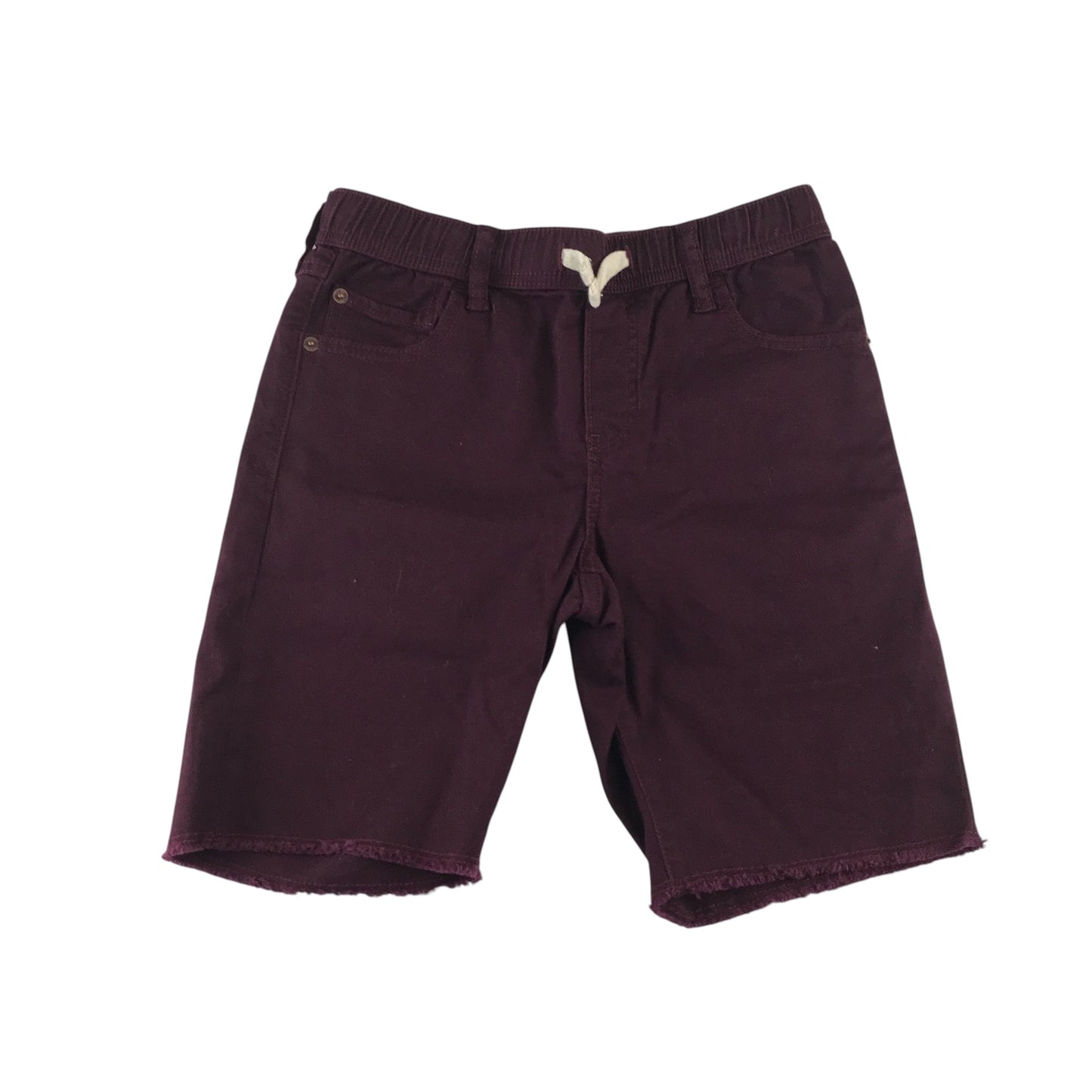 GAP shorts 11-12 years burgundy elasticated with white draw strings