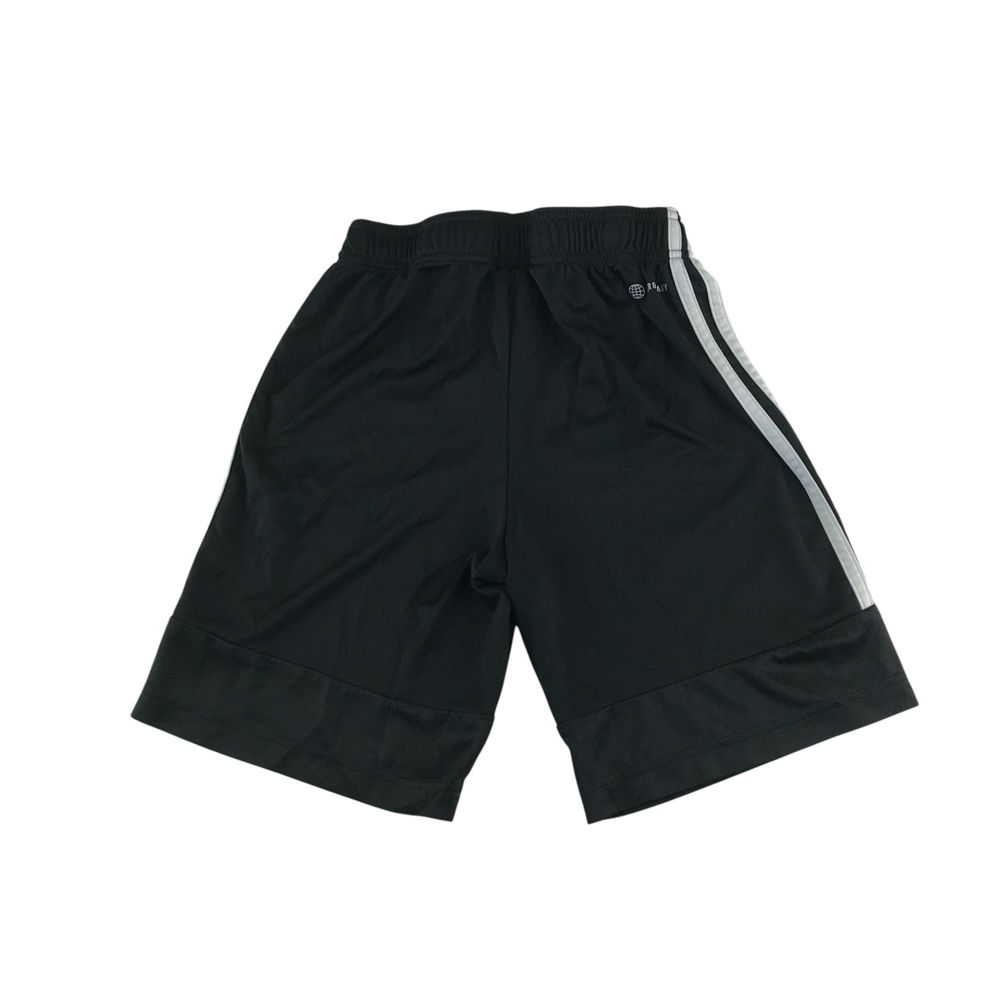 Adidas sports short 11-12 years black with white detailing 3 strips