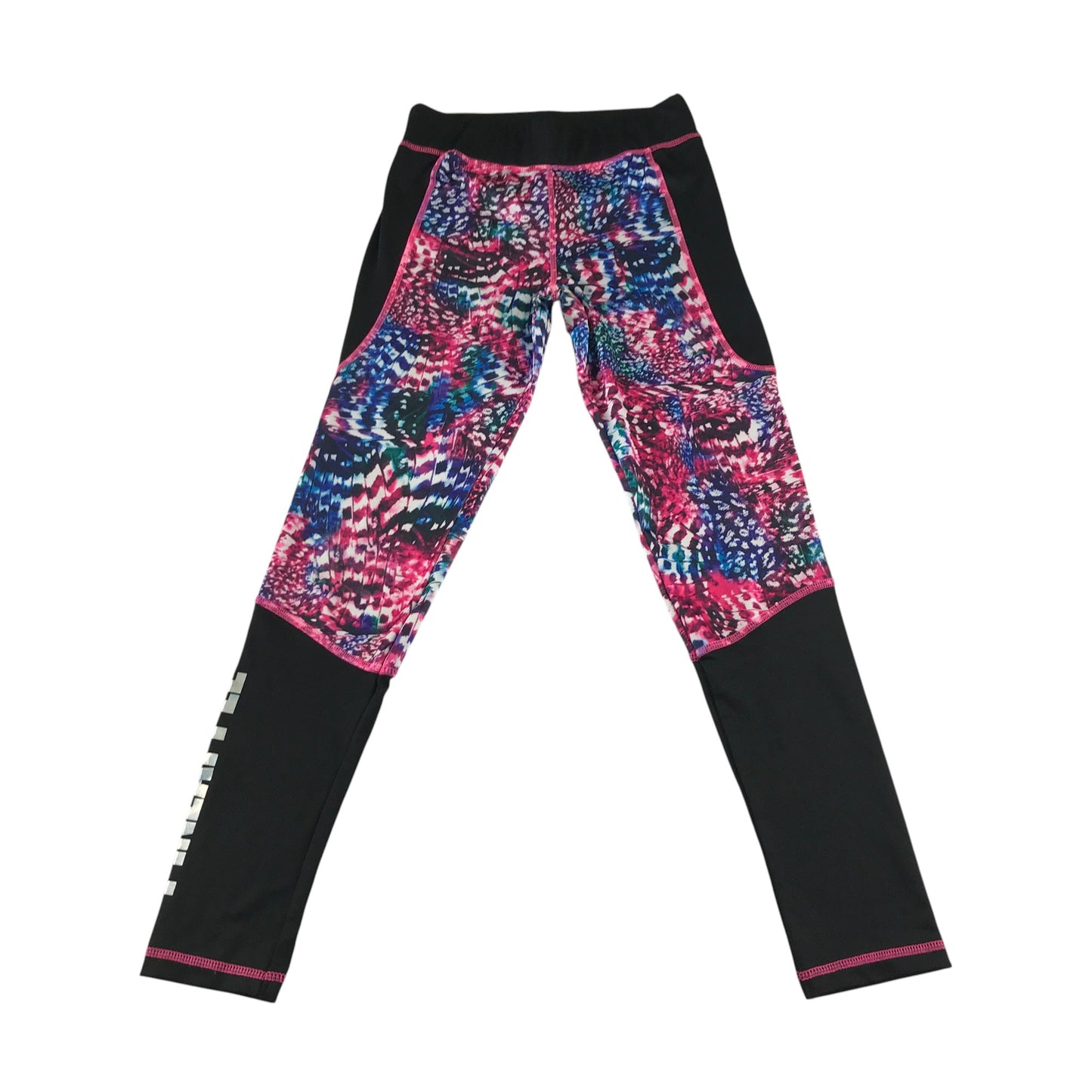 Pineapple sport leggings 12-13 years pink graphic print