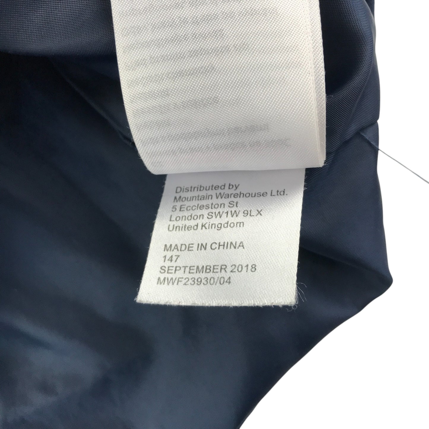 Mountain Warehouse light jacket 9-10 years navy and grey light weight shower proof mesh lining