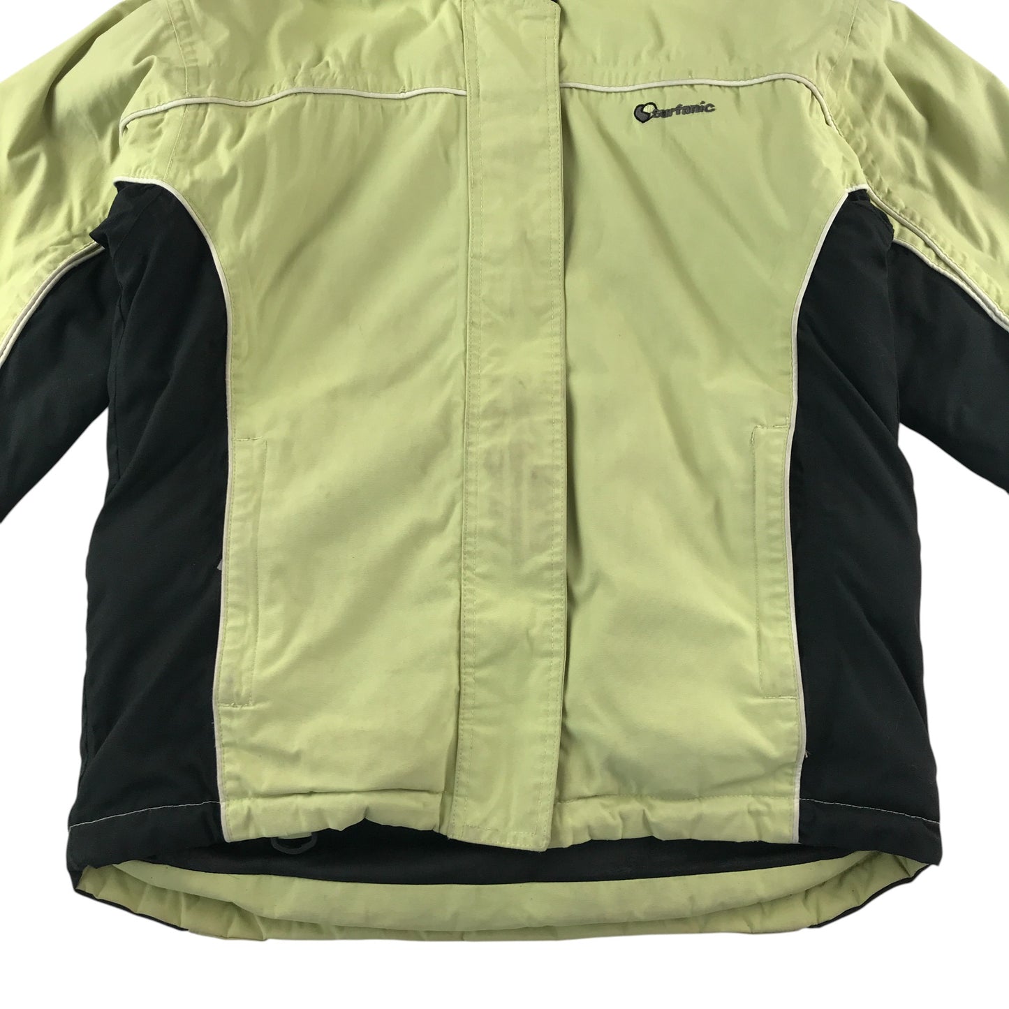 Surfanic 3000 ski jacket 9-10 years light green fleece lining waterproof