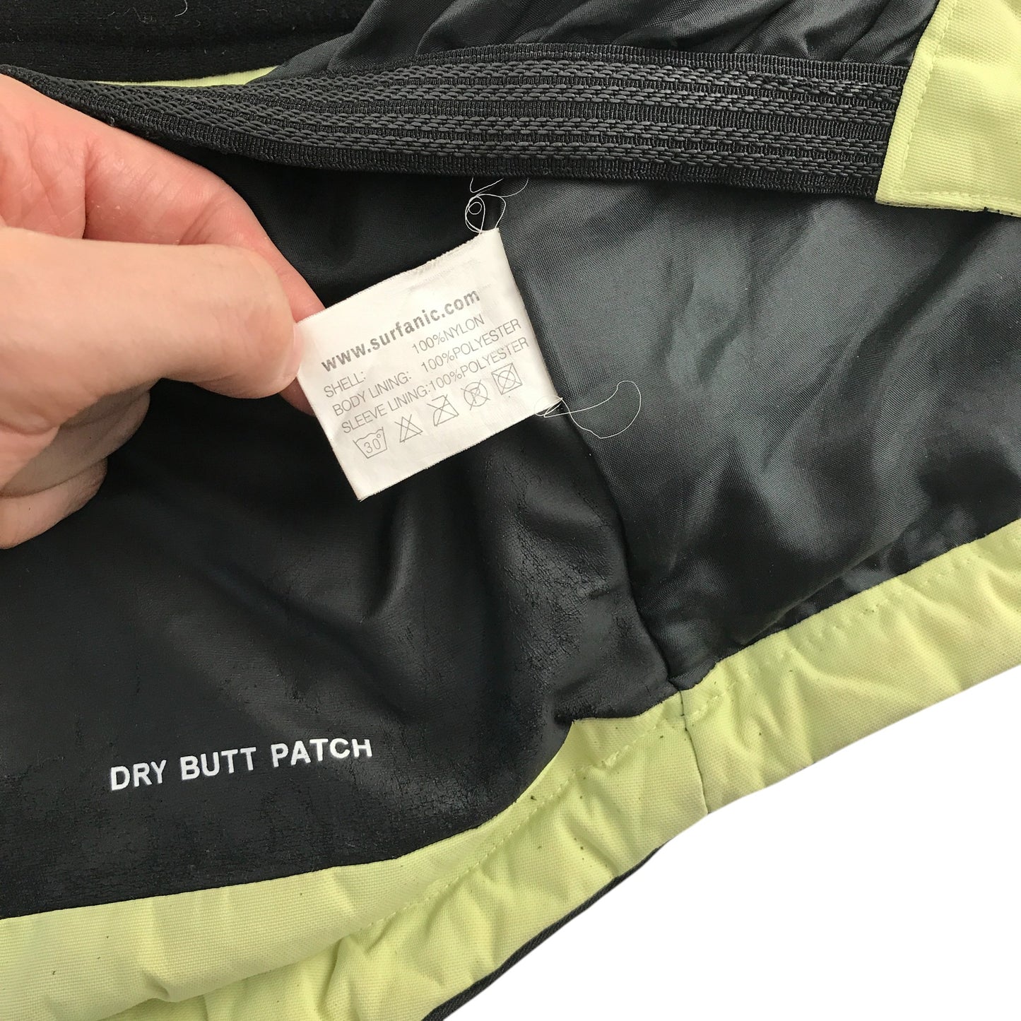 Surfanic 3000 ski jacket 9-10 years light green fleece lining waterproof