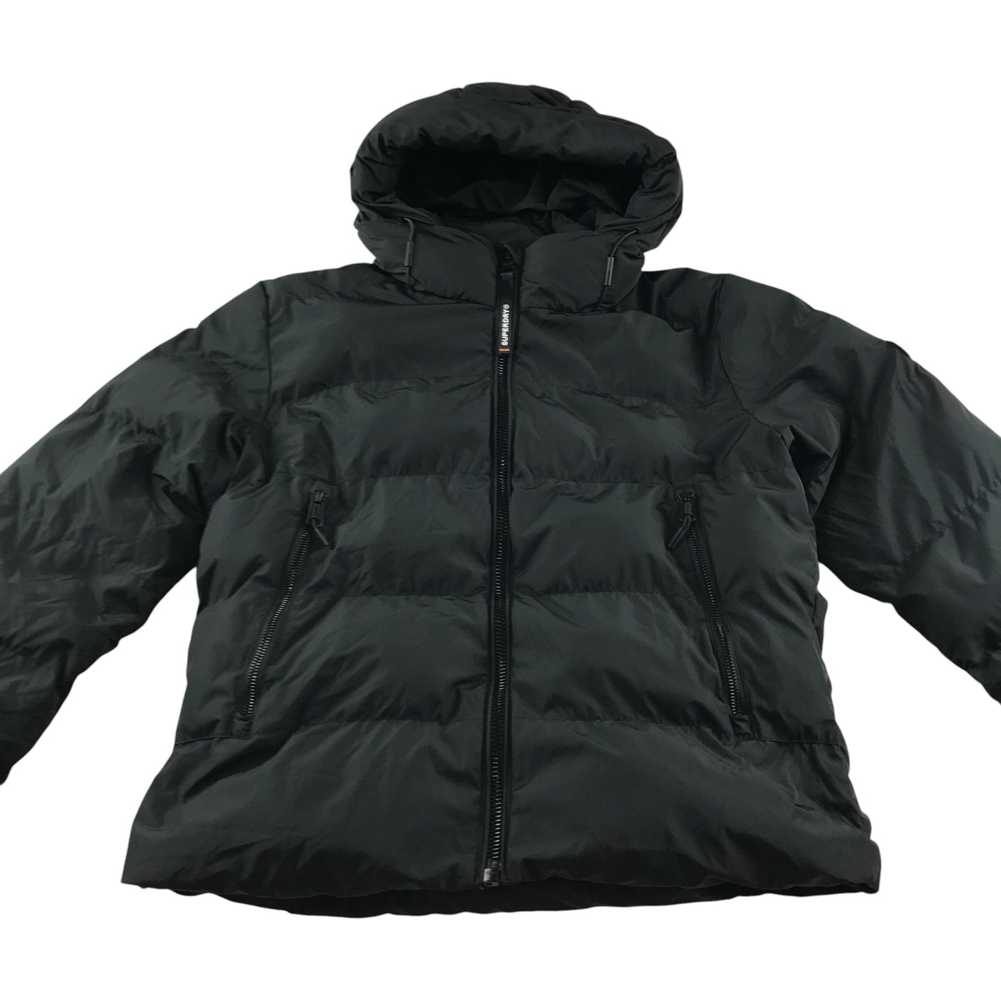 SuperDry jacket women's S black warm lining puffer water resistant