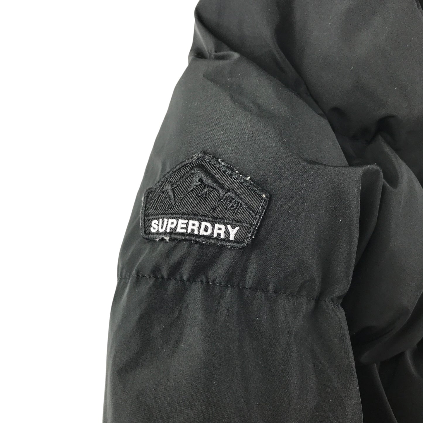 SuperDry jacket women's S black warm lining puffer water resistant